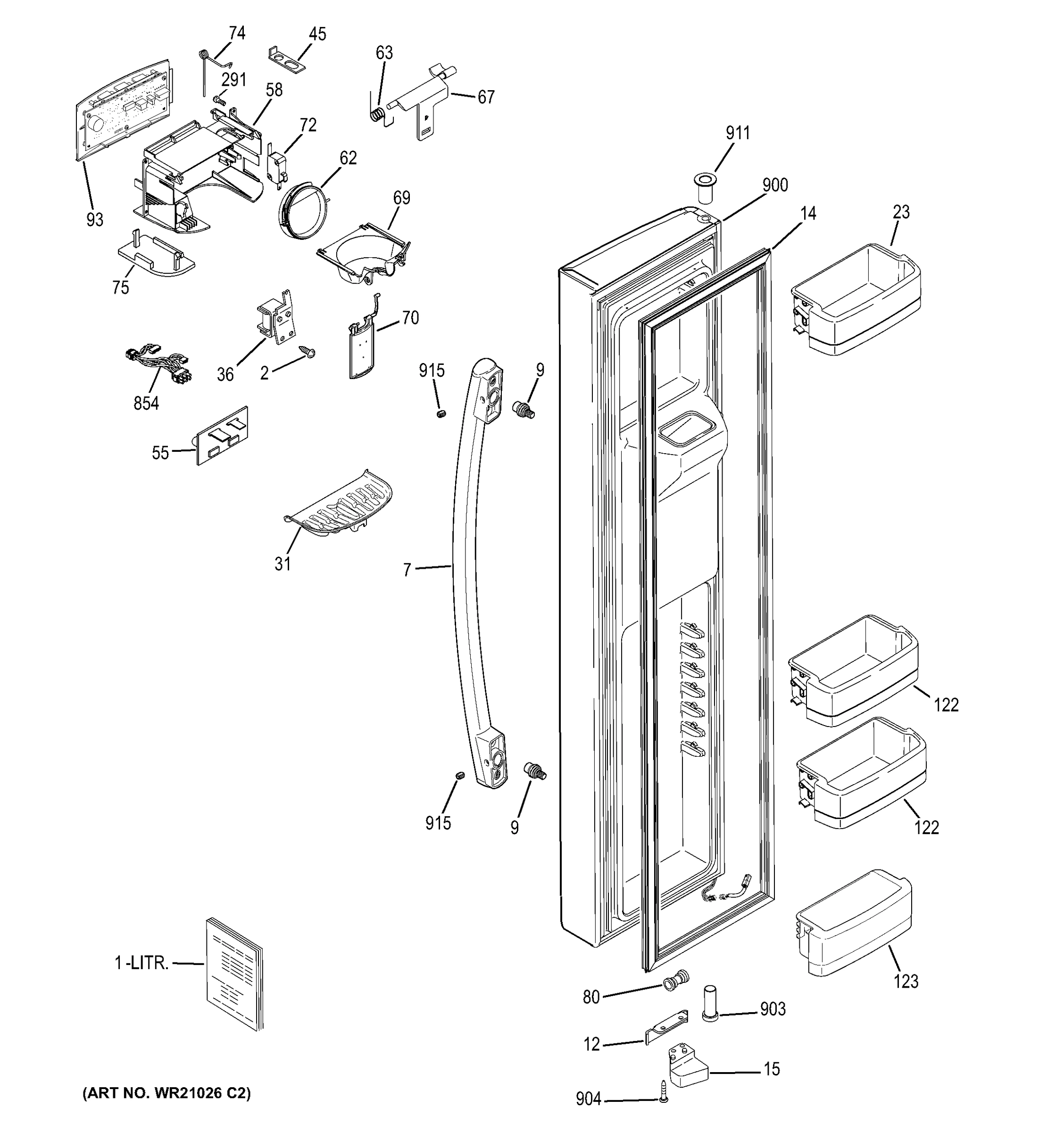 FREEZER DOOR