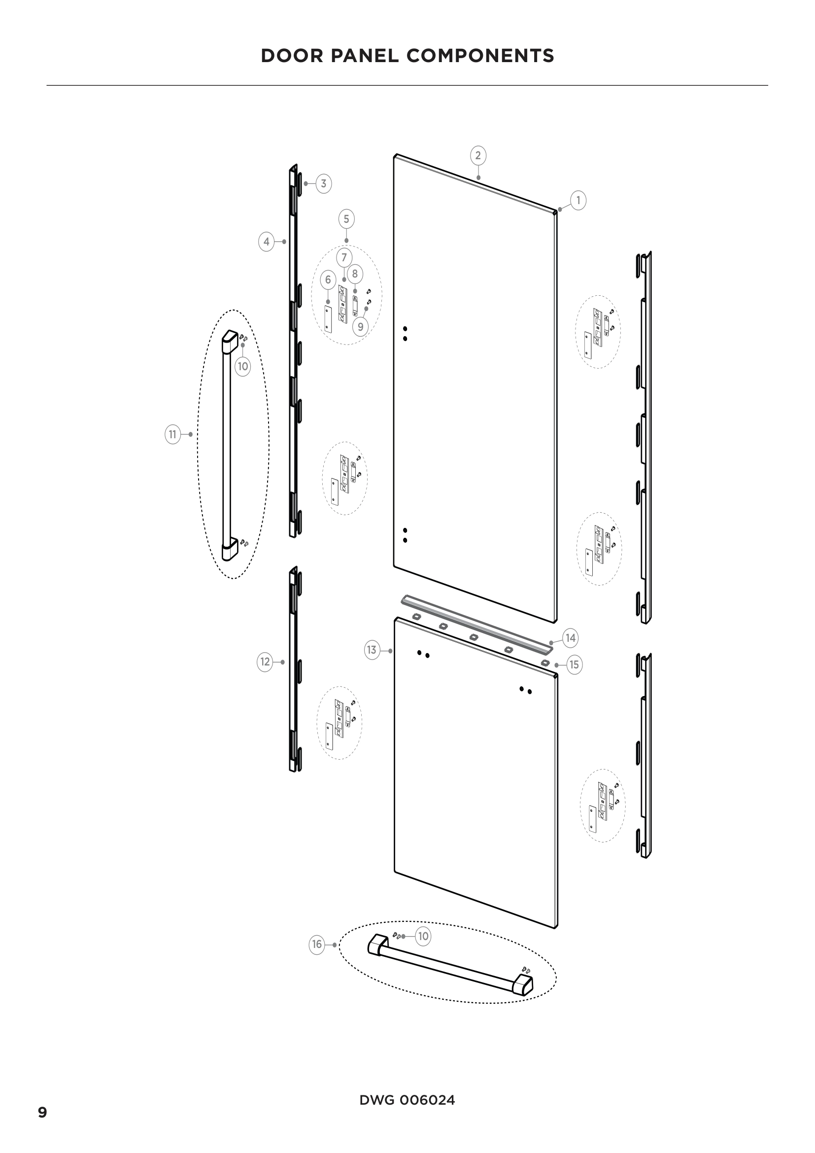 DOOR PANEL COMPONENTS