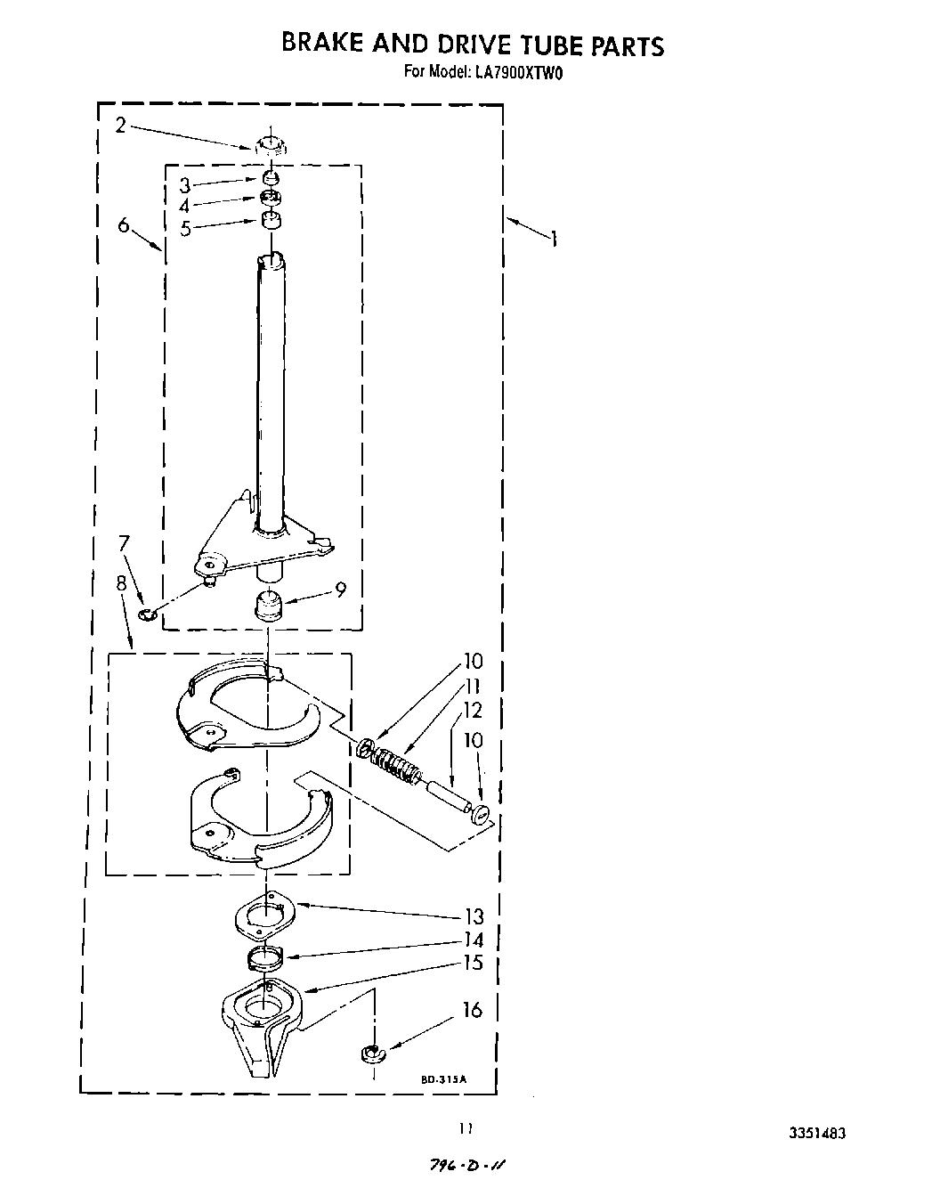 09 - BRAKE AND DRIVE TUBE