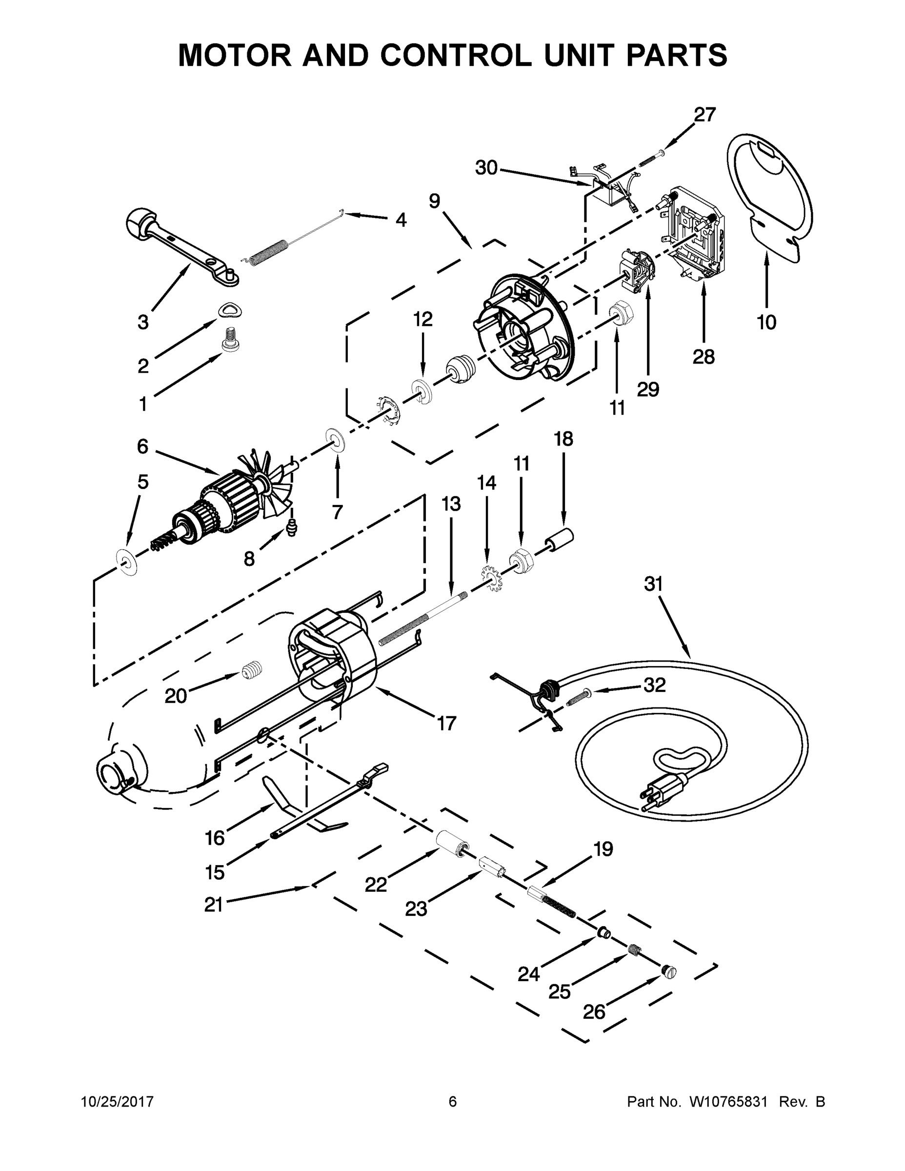 04 - MOTOR AND CONTROL UNIT PARTS