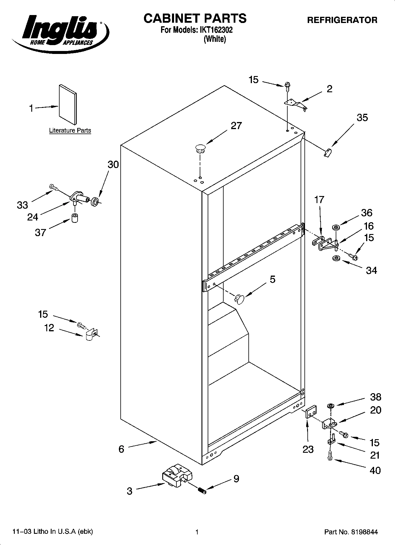 01 - CABINET PARTS