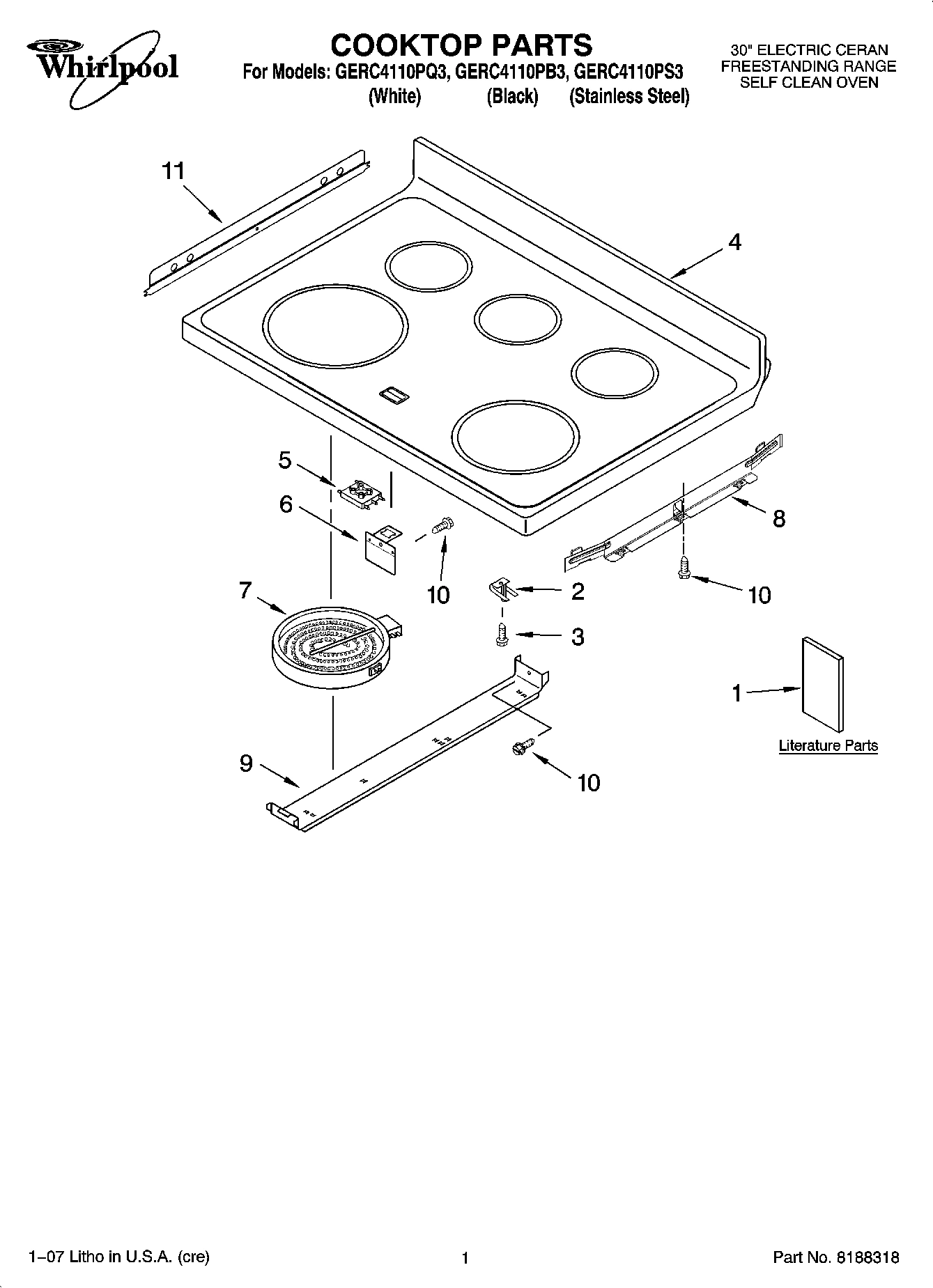 01 - COOKTOP PARTS