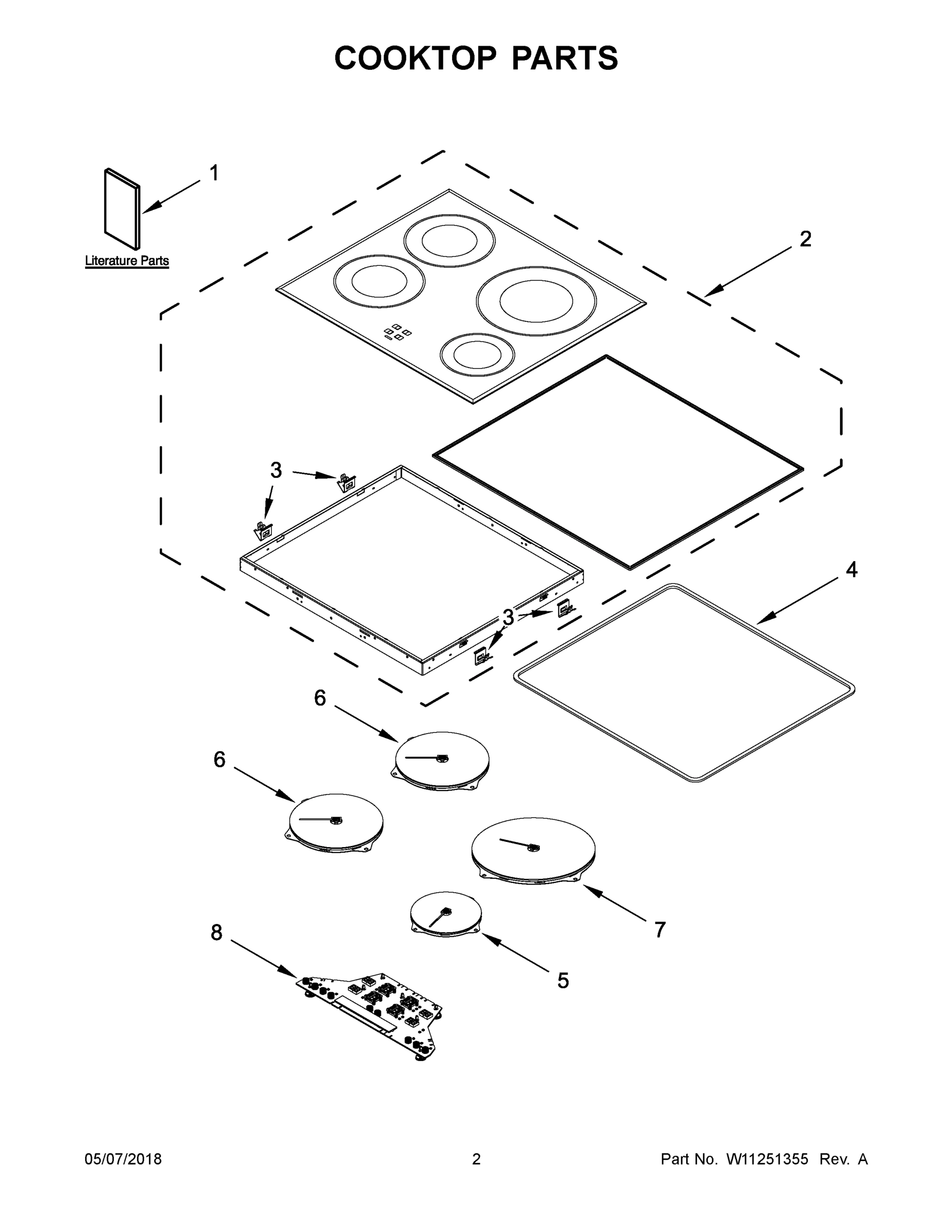 02 - COOKTOP PARTS