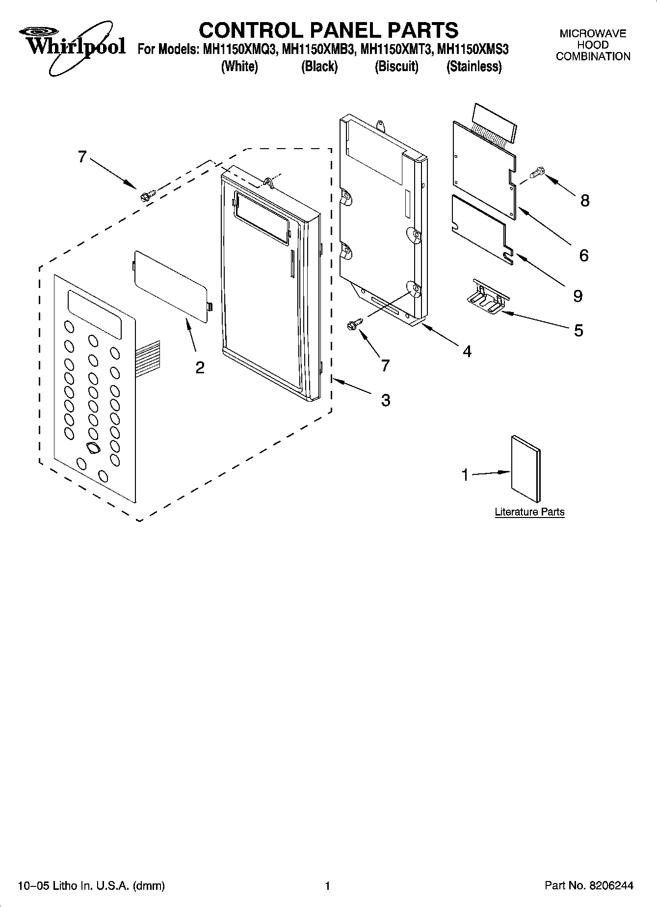 01 - CONTROL PANEL PARTS