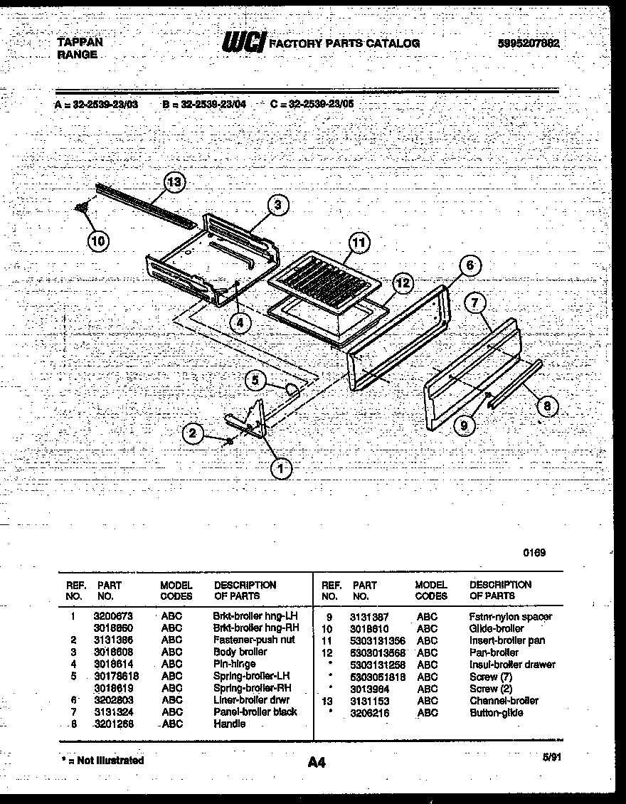 04 - BROILER DRAWER PARTS