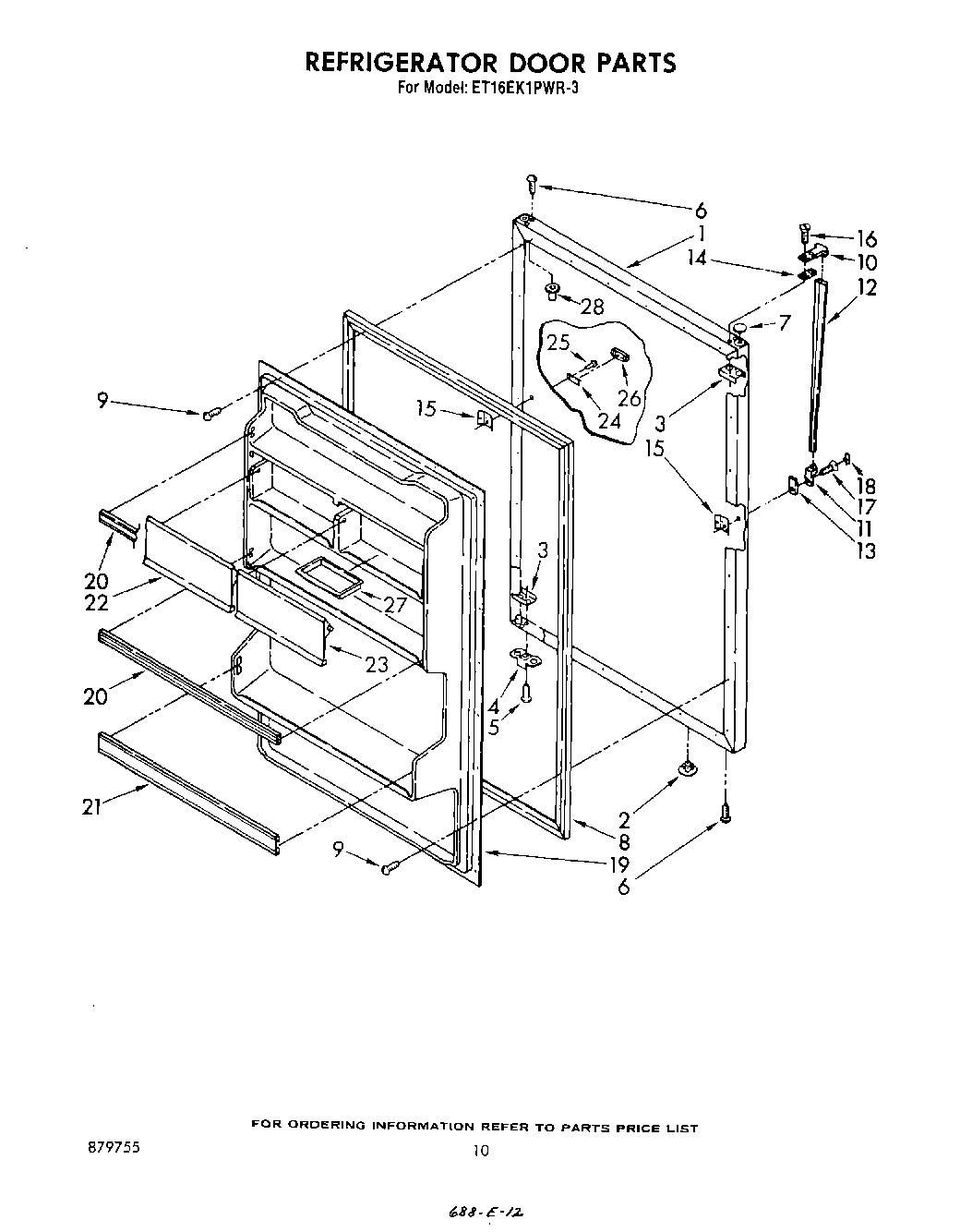 08 - REFRIGERATOR DOOR , NOT ILLUSTRATED
