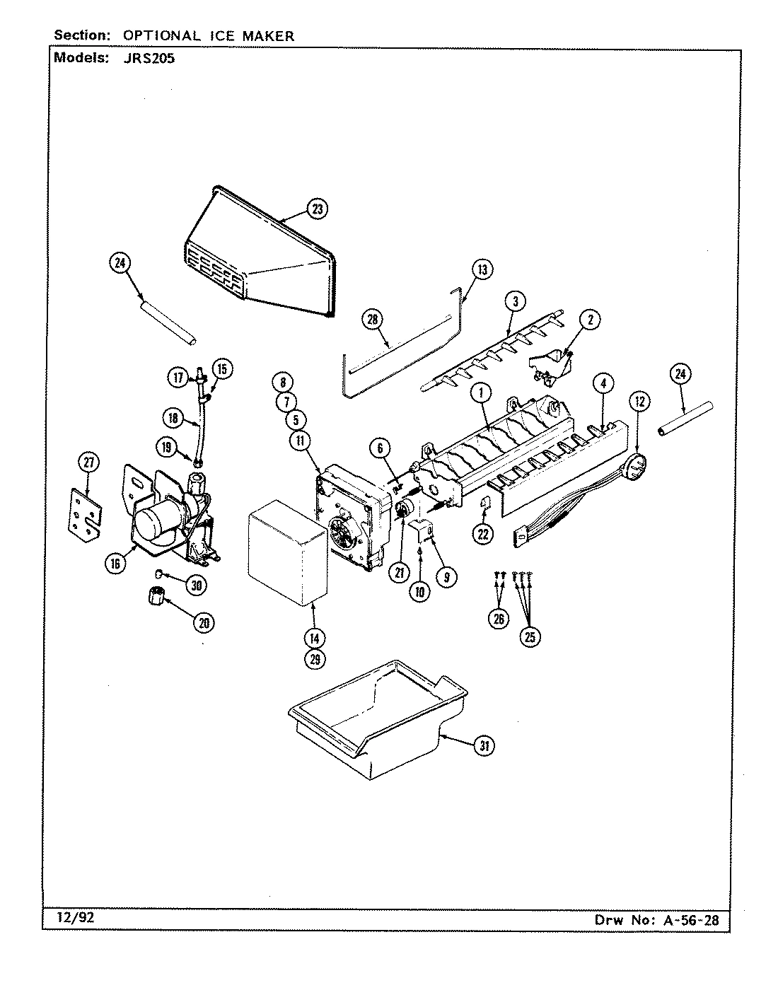 05 - OPTIONAL ICE MKR KIT (IMS106 B/M BY09A)