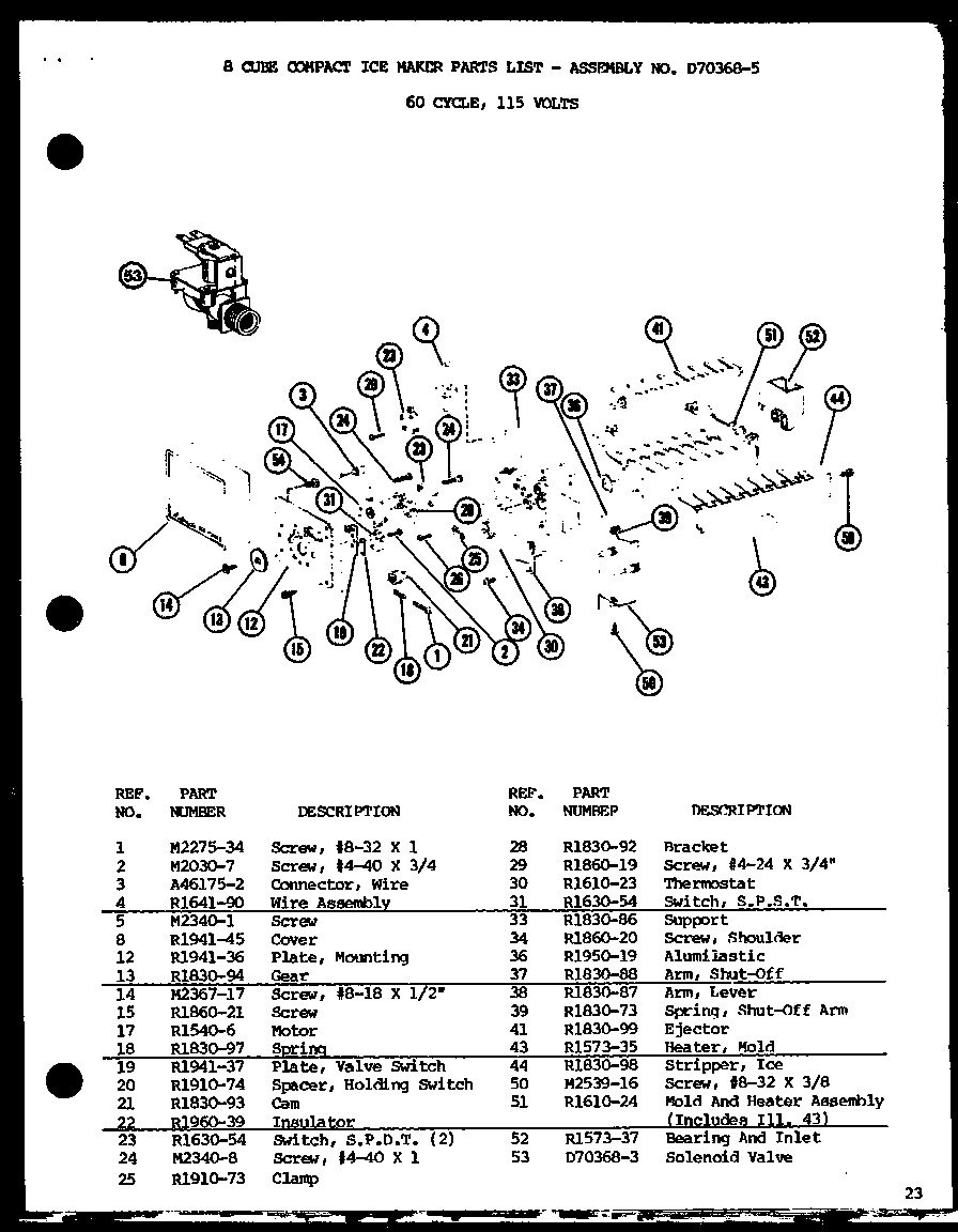 01 - 8 CUBE COMPACT ICE MAKER