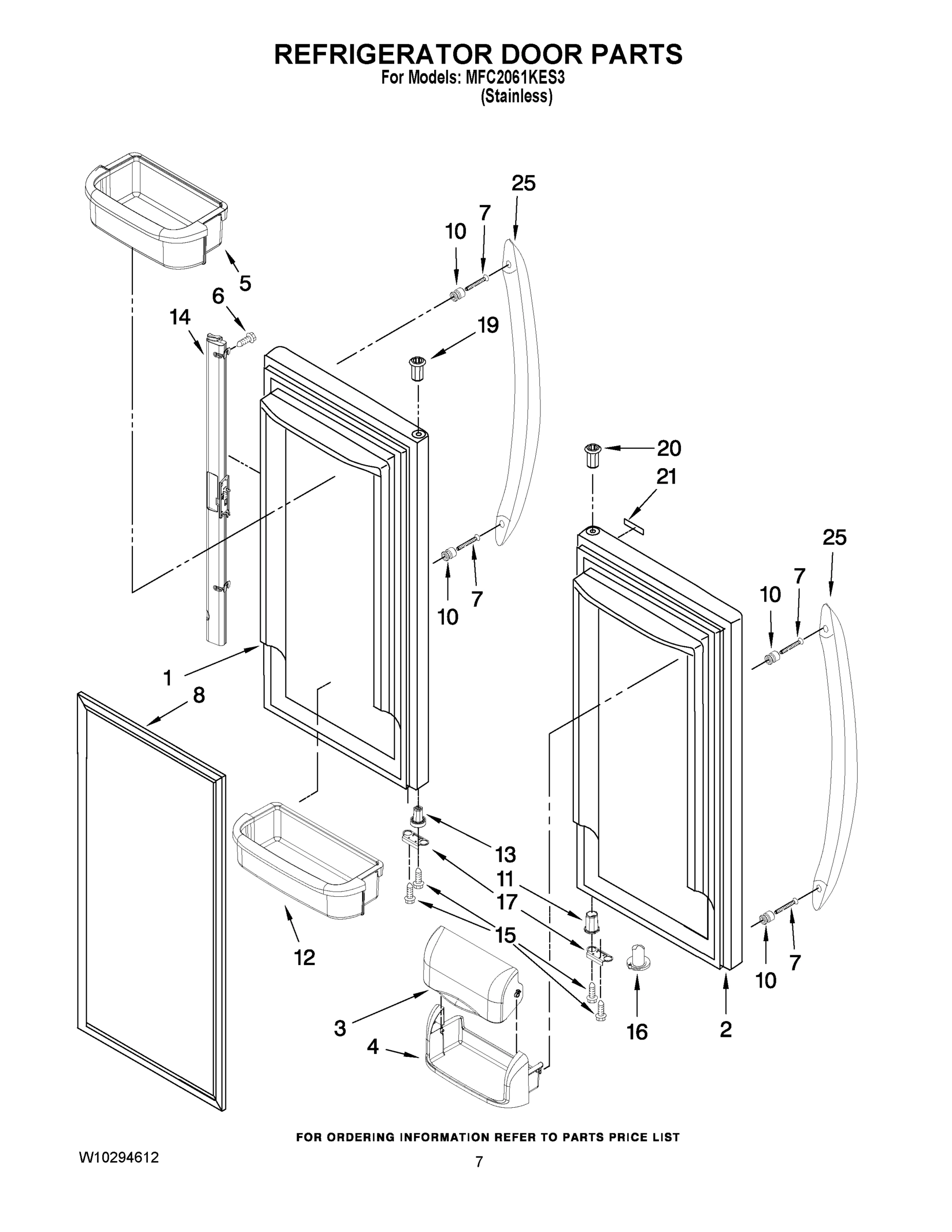 04 - REFRIGERATOR DOOR PARTS