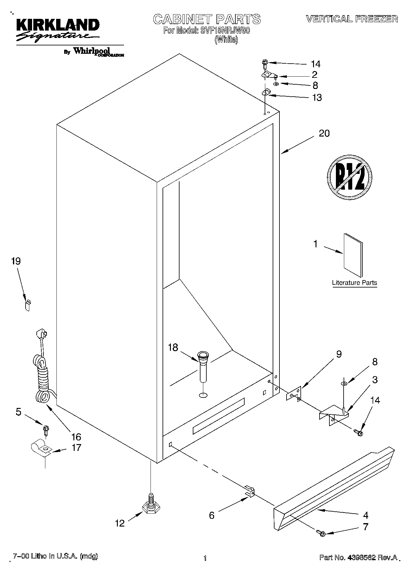 01 - CABINET, LIT/OPTIONAL
