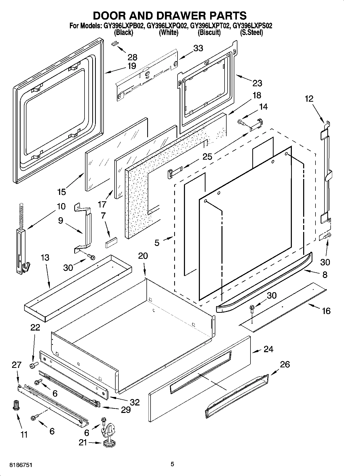 04 - DOOR AND DRAWER PARTS
