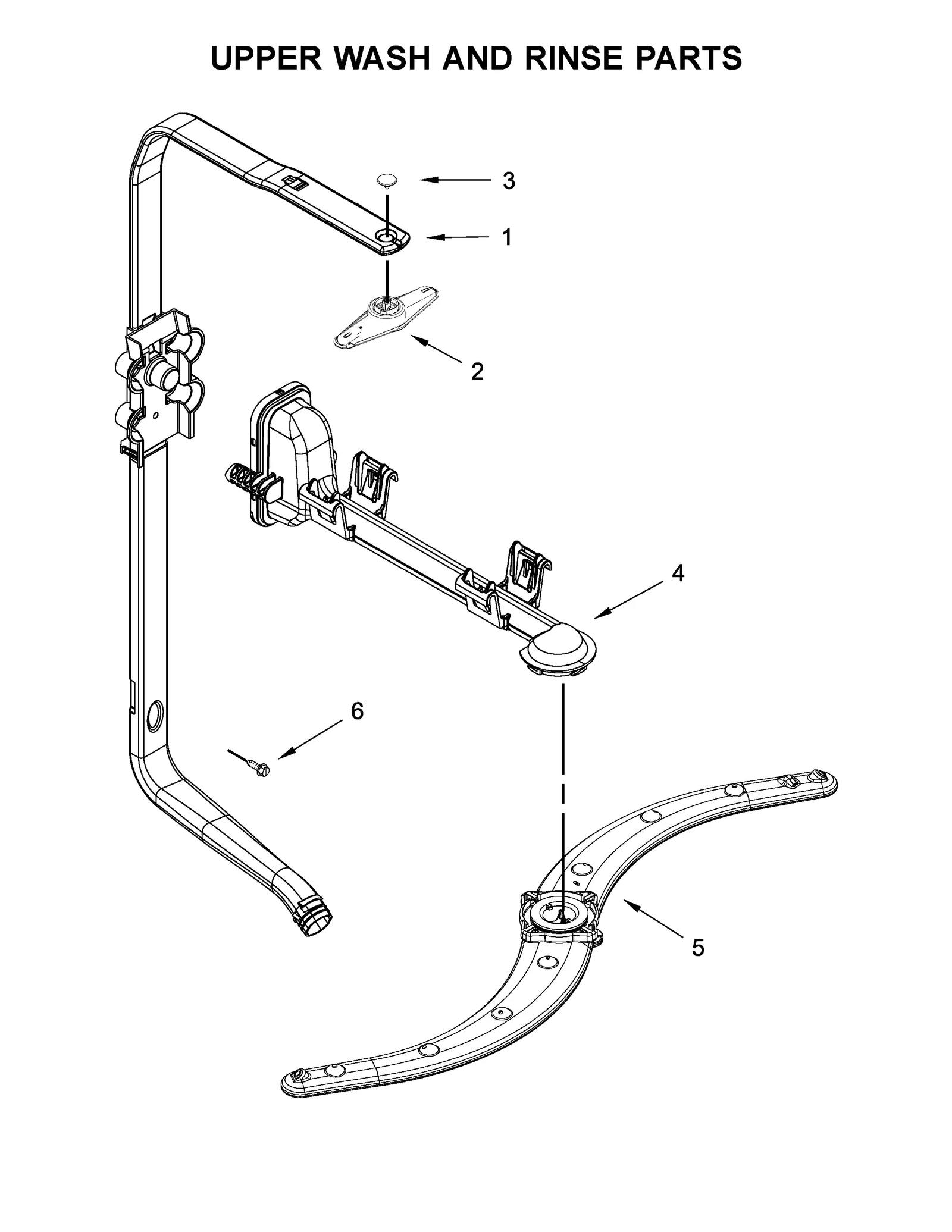 UPPER WASH AND RINSE PARTS