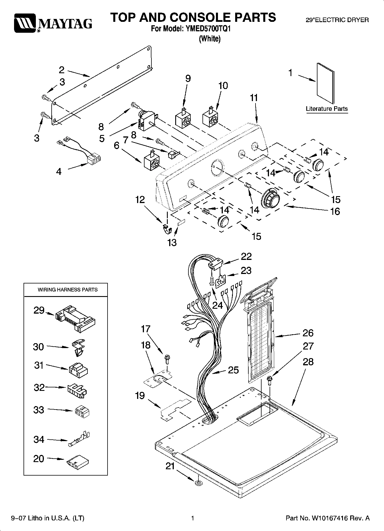 01 - TOP AND CONSOLE PARTS