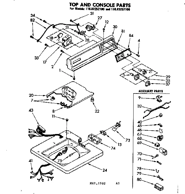TOP AND CONSOLE PARTS