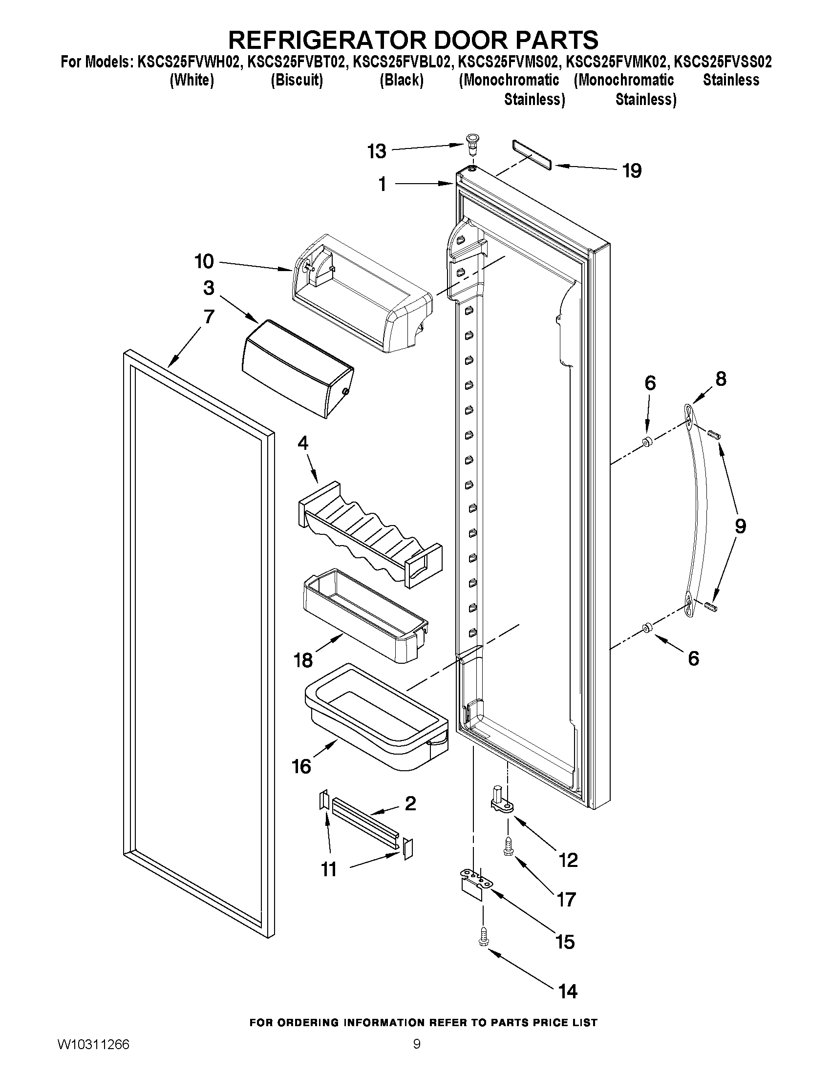 06 - REFRIGERATOR DOOR PARTS