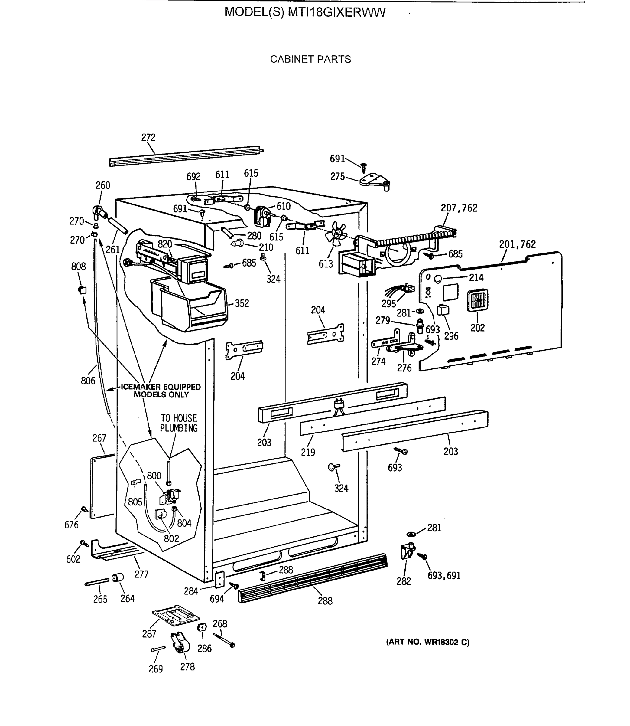 CABINET PARTS