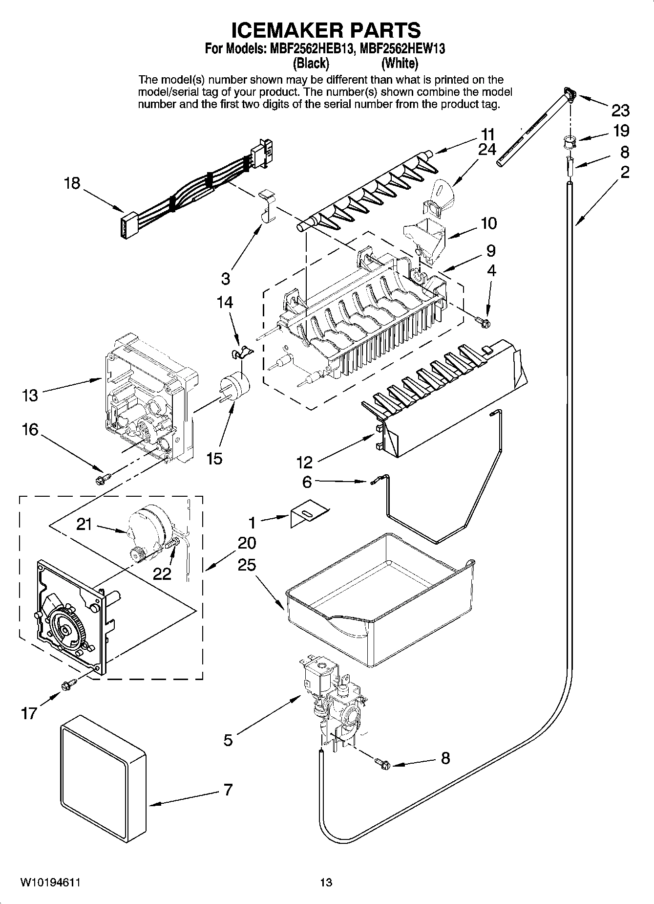 08 - ICEMAKER PARTS, OPTIONAL PARTS