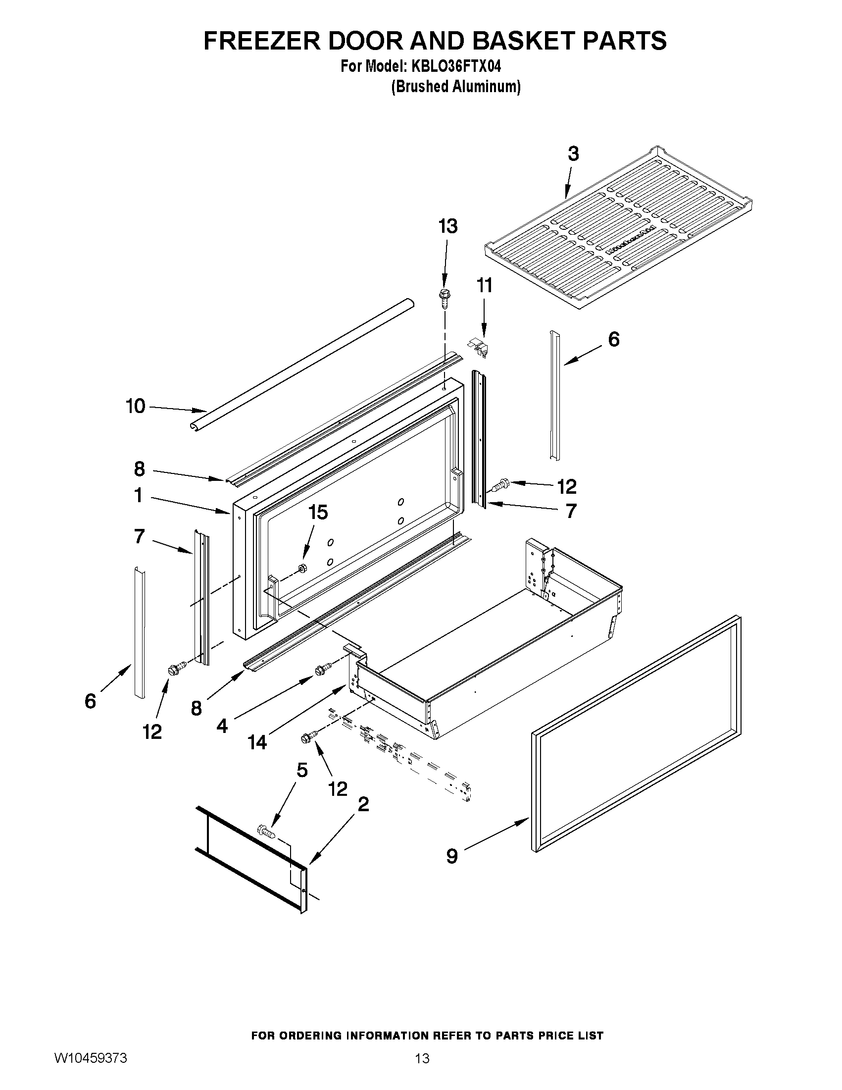08 - FREEZER DOOR AND BASKET PARTS