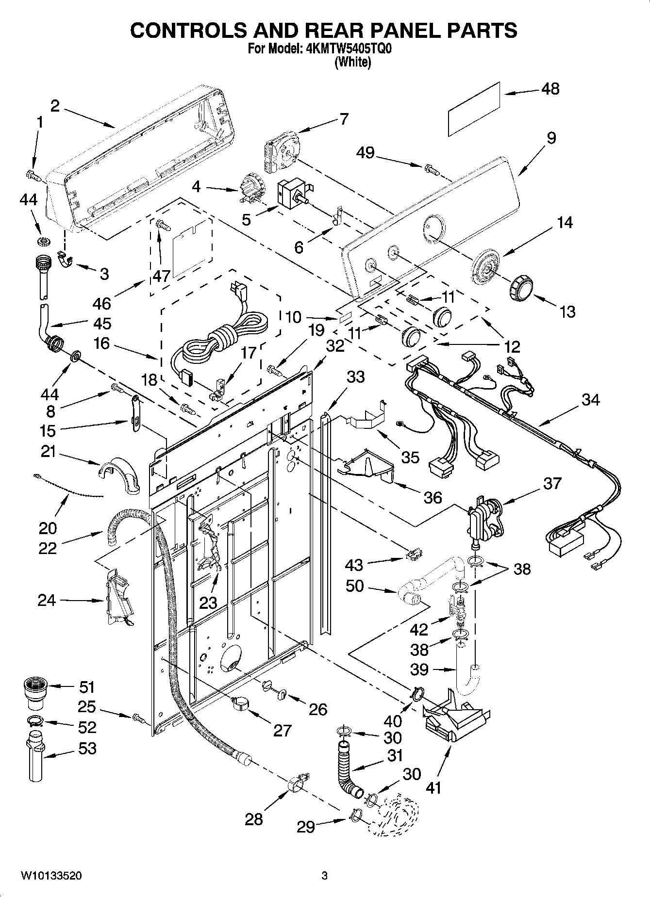 02 - CONTROLS AND REAR PANEL PARTS
