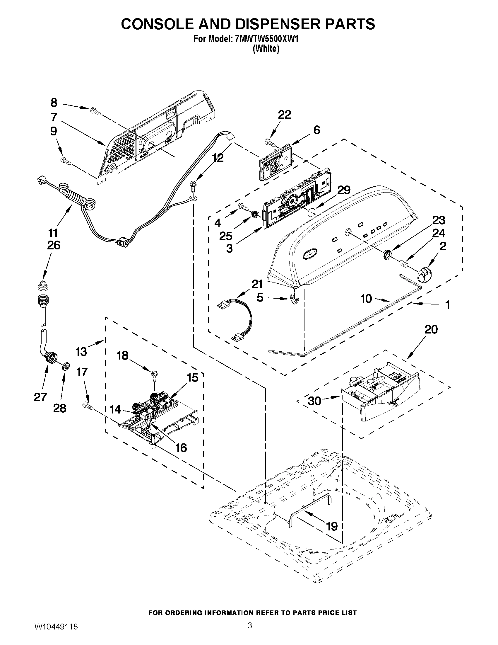 02 - CONSOLE AND DISPENSER PARTS