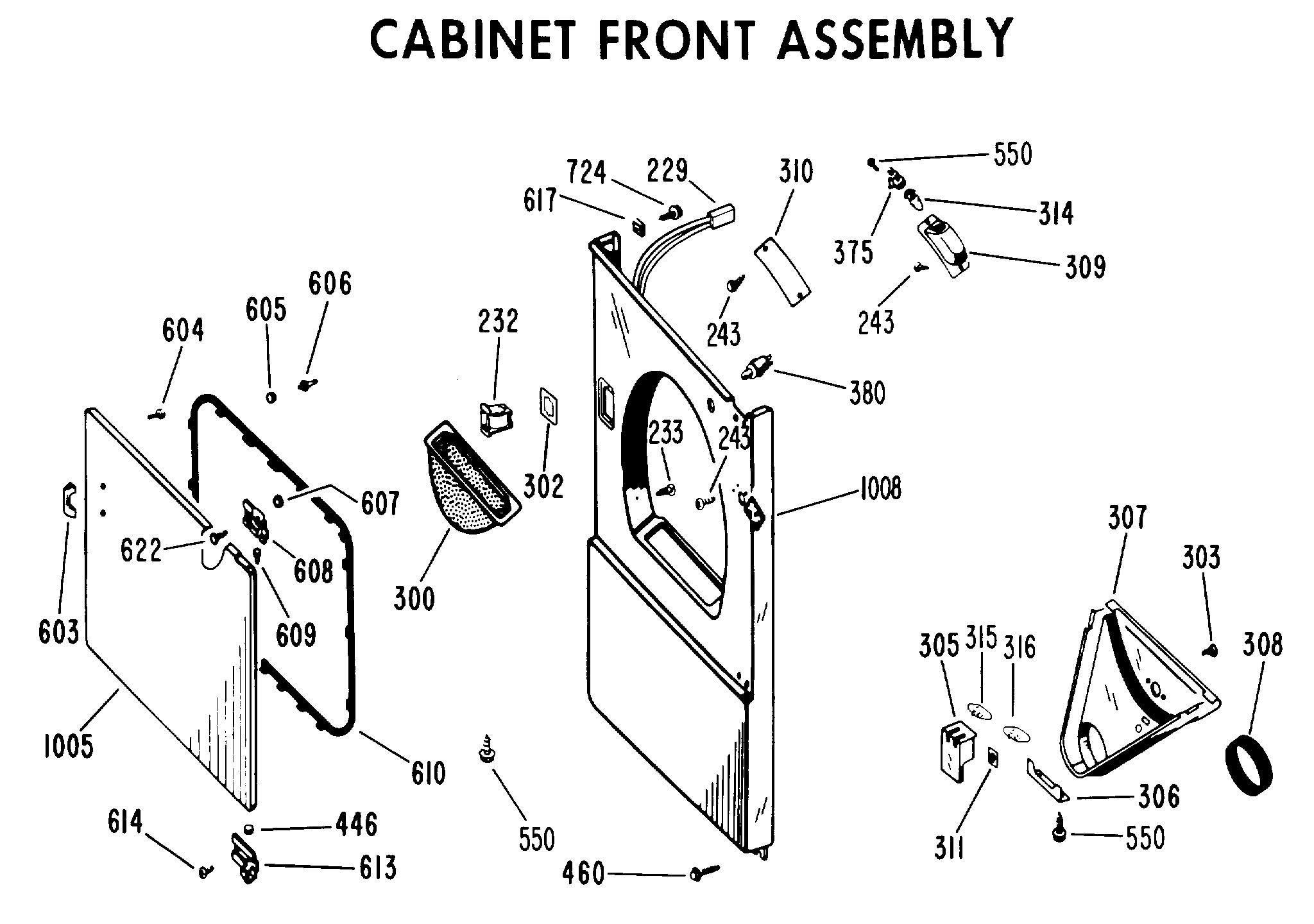 CABINET FRONT ASSEMBLY