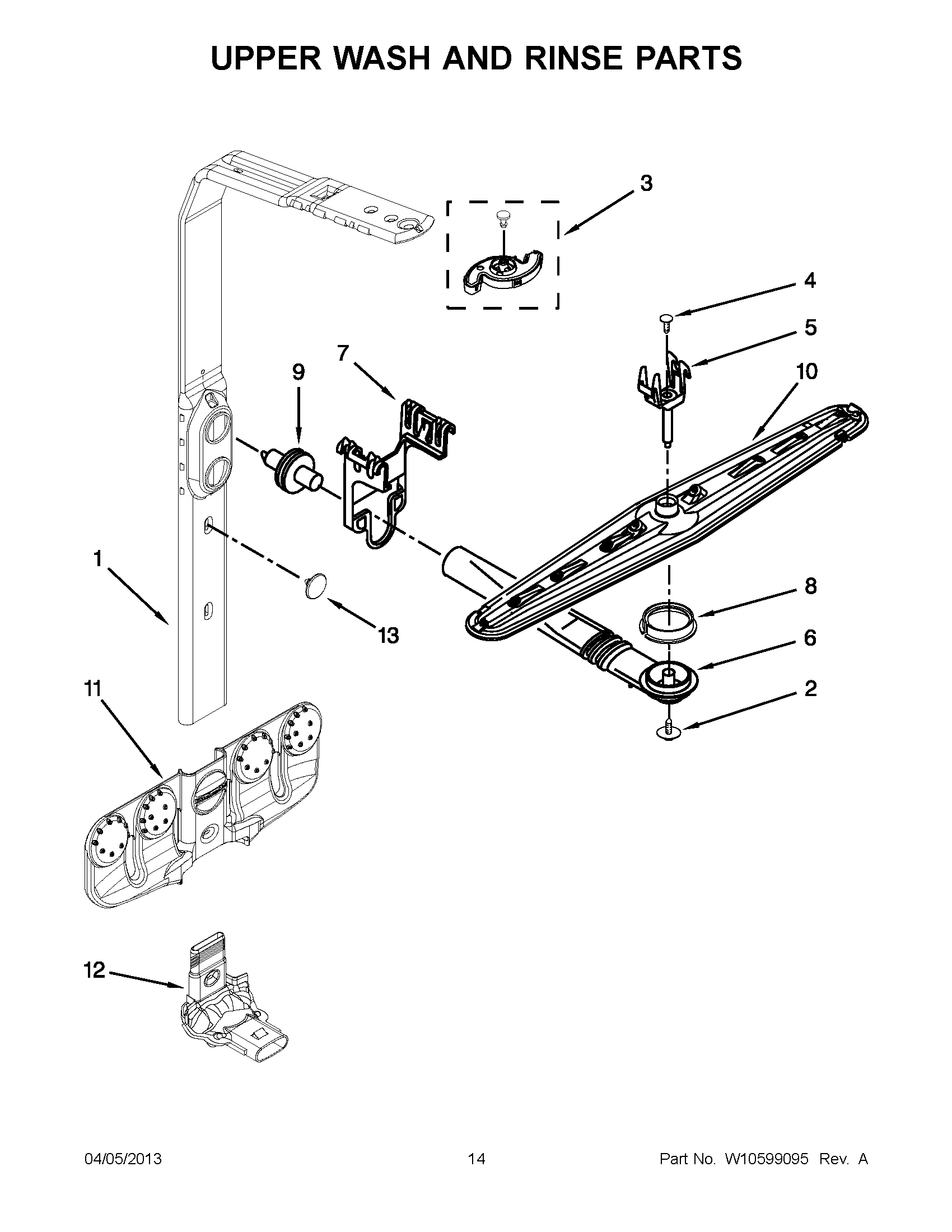 07 - UPPER WASH AND RINSE PARTS