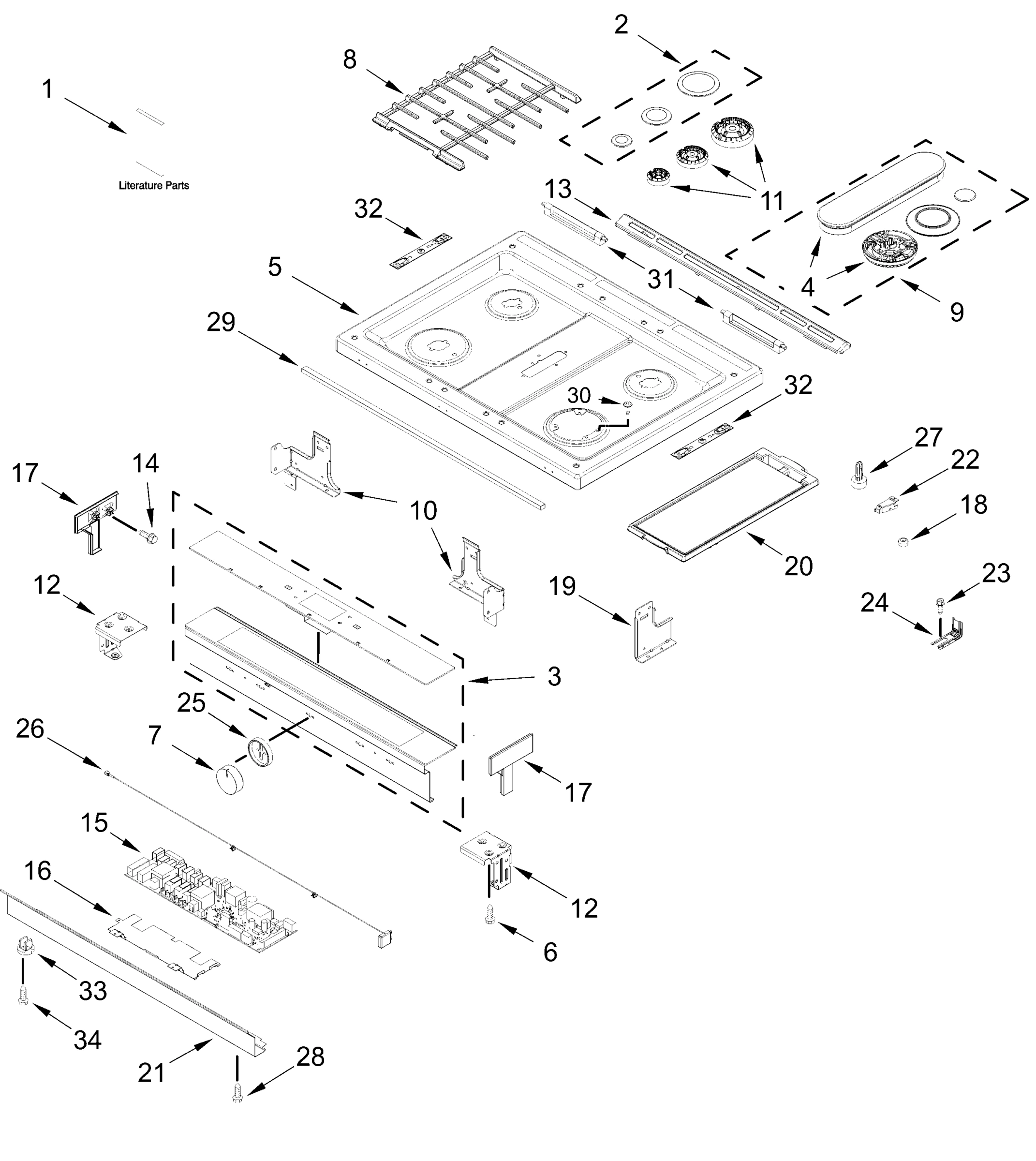 COOKTOP PARTS