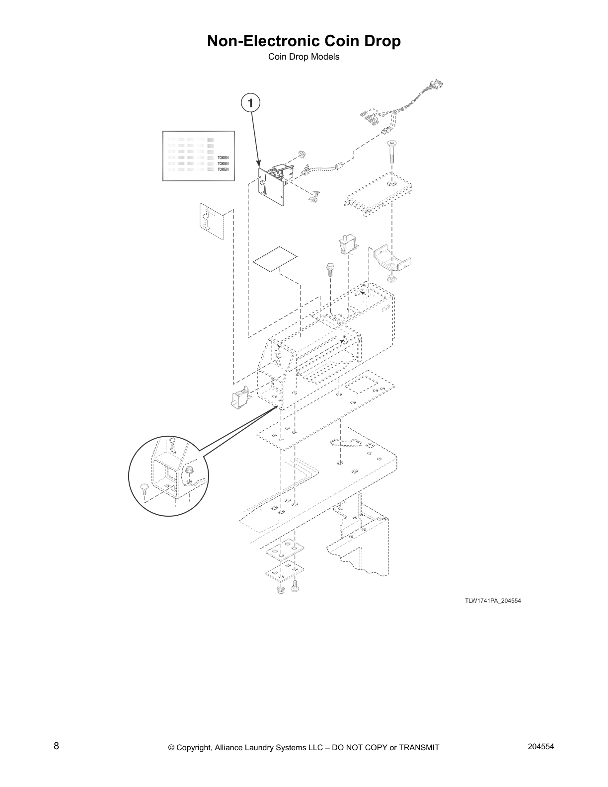 Non-Electronic Coin Drop