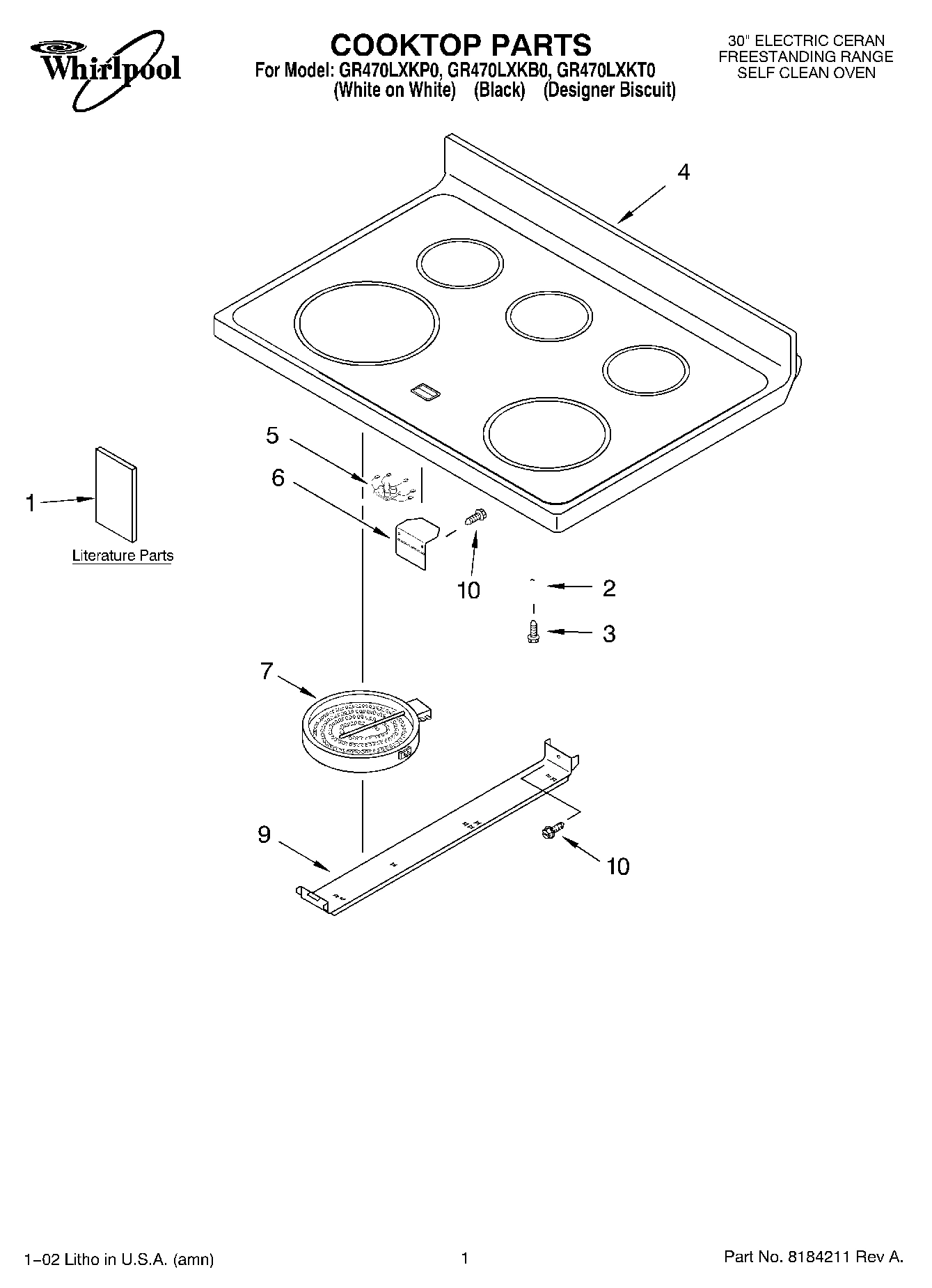 01 - COOKTOP, LITERATURE