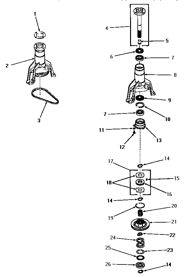 16 - MAIN BEARING ASSY