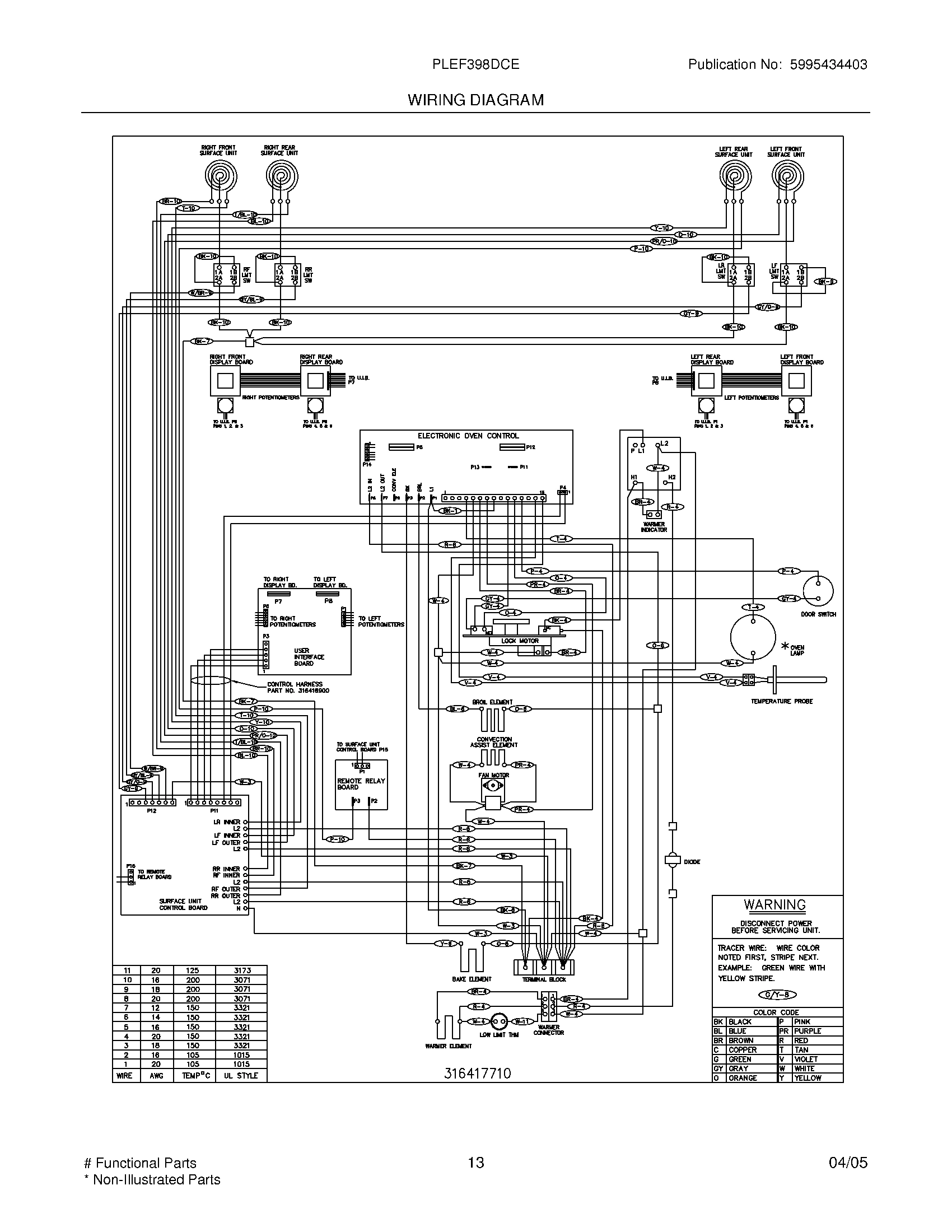 13 - WIRING DIAGRAM