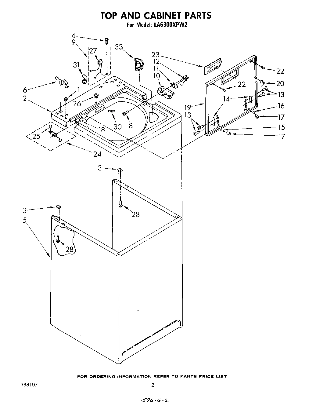 02 - TOP AND CABINET , LITERATURE AND OPTIONAL
