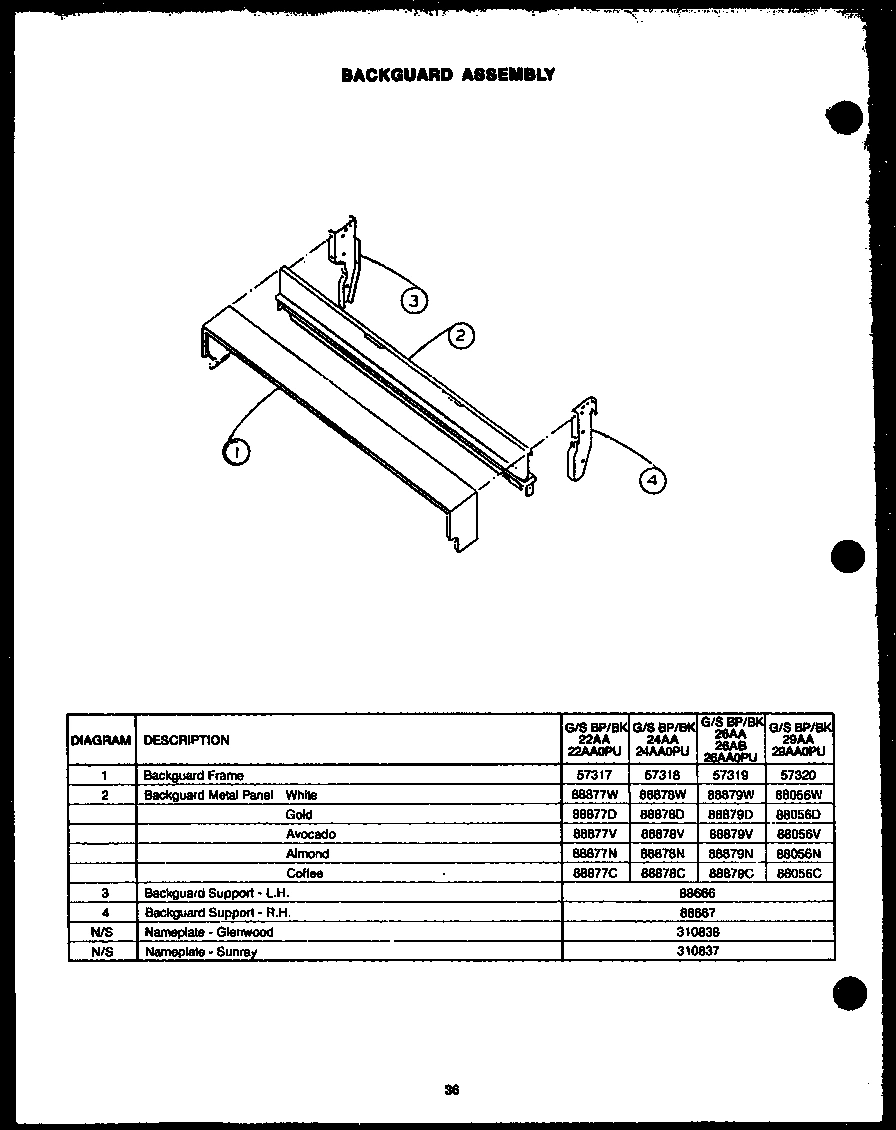 01 - BACKGUARD ASSY