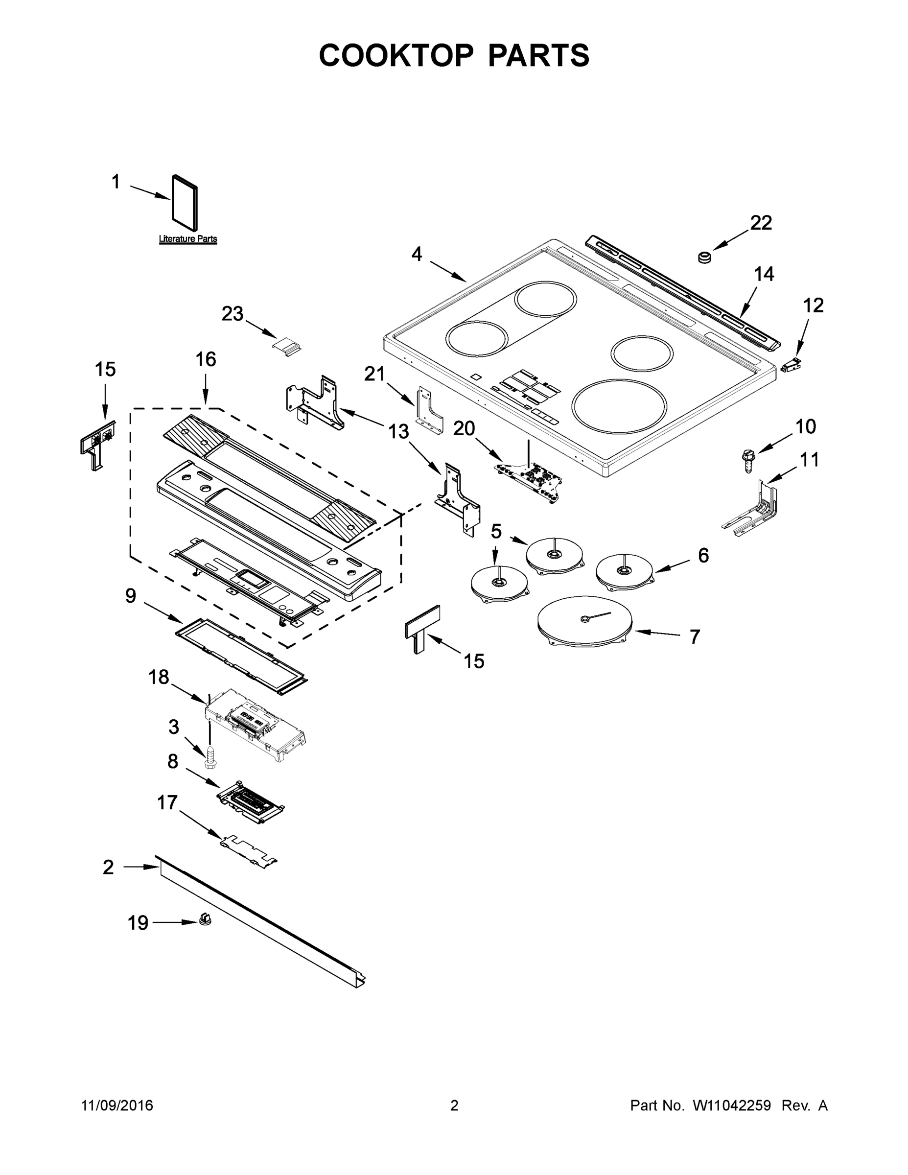02 - COOKTOP PARTS