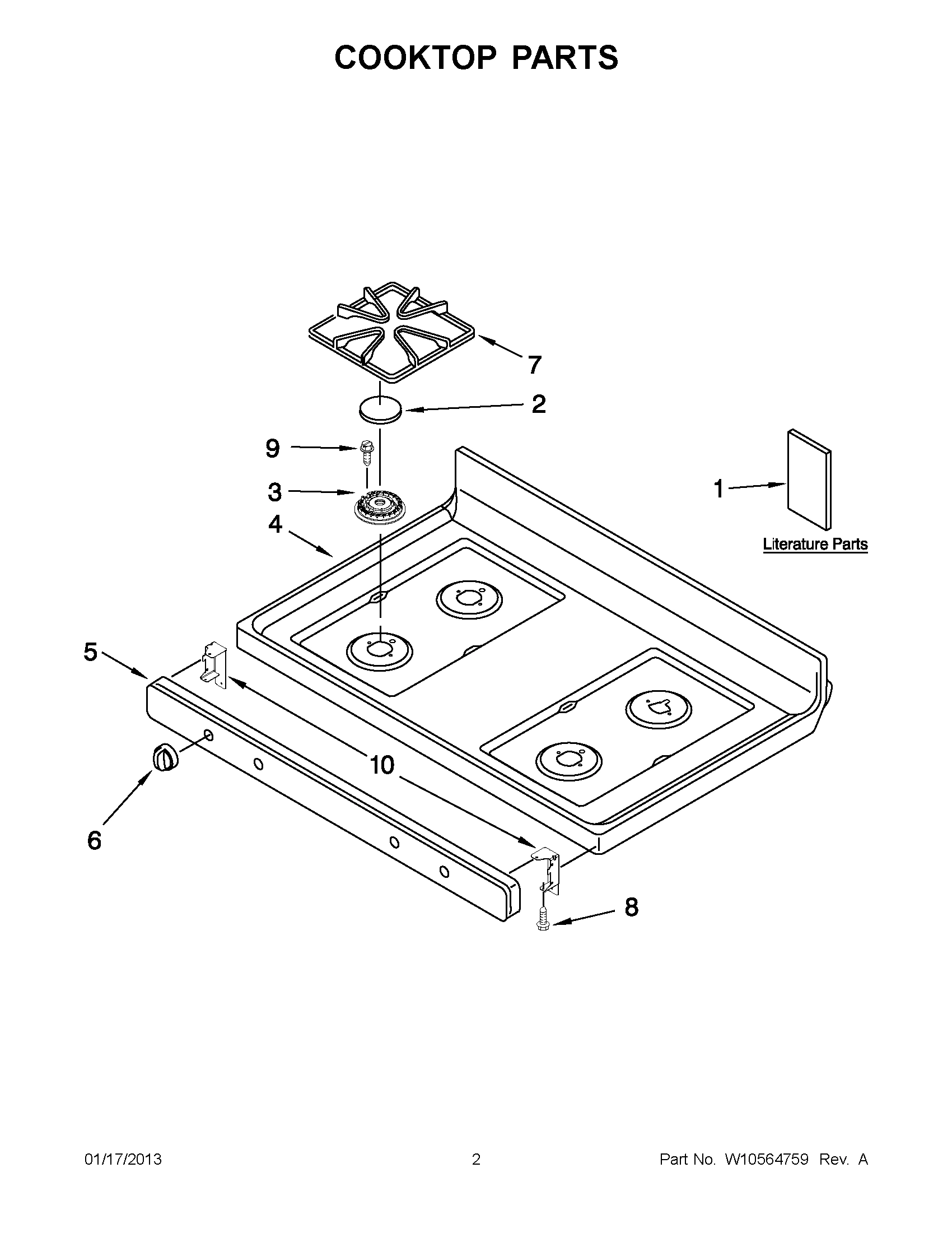 01 - COOKTOP PARTS