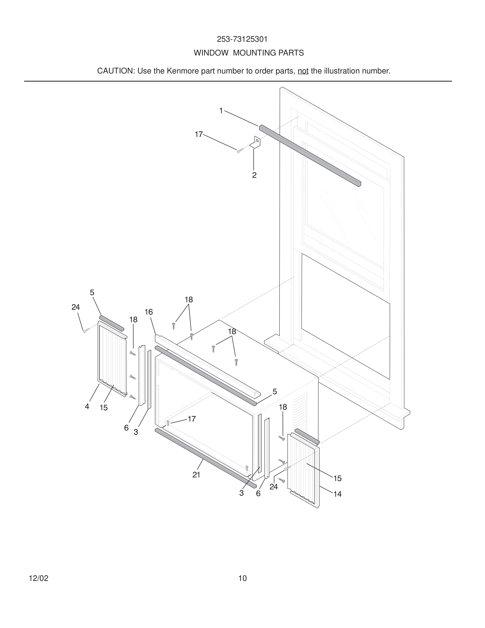 11 - WINDOW MOUNTING PARTS