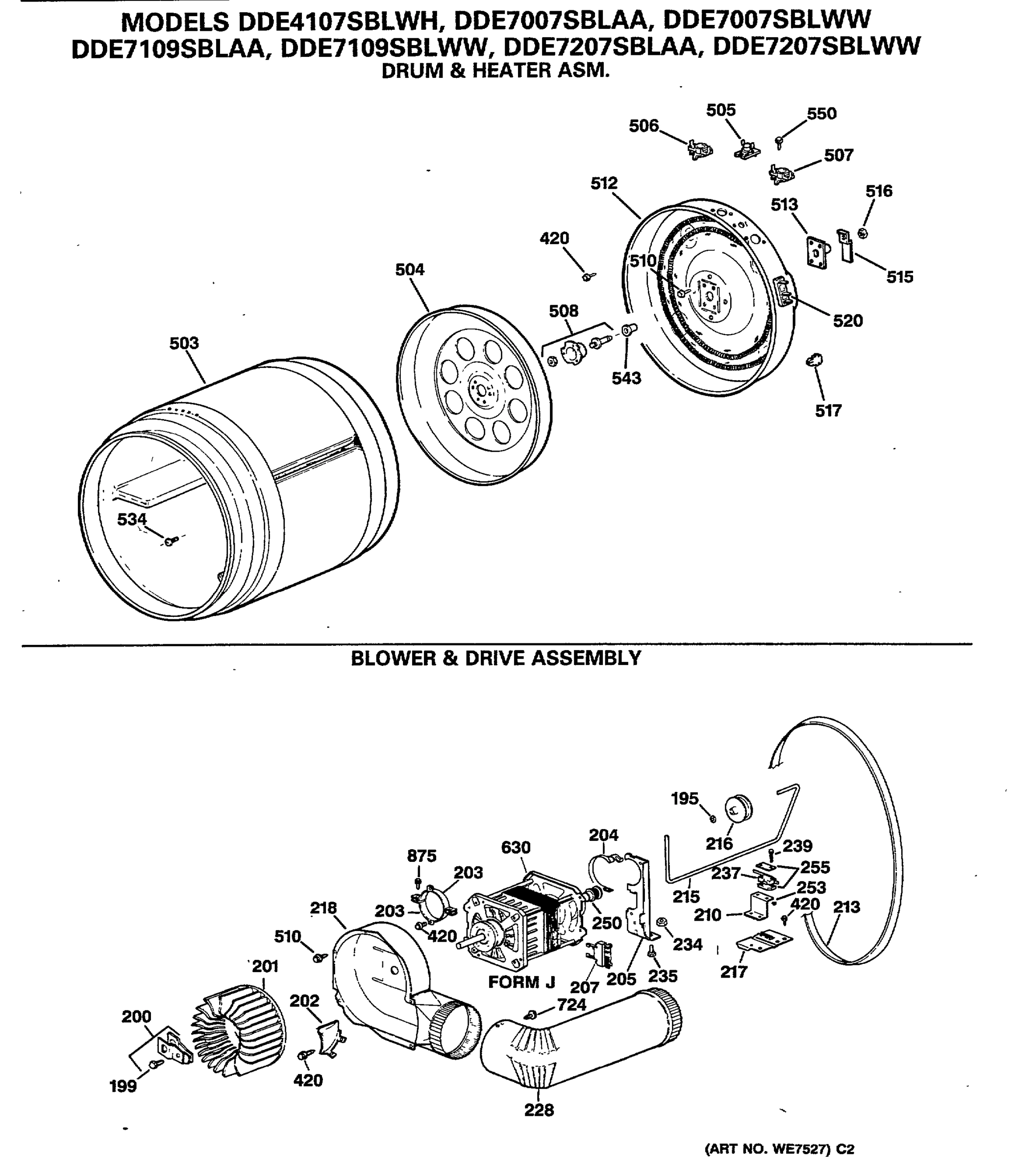 BLOWER & DRIVE ASSEMBLY