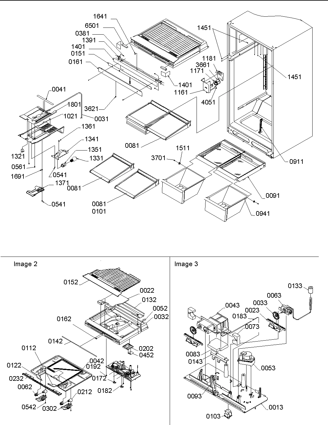 07 - Interior, Drain Block & Control Assy