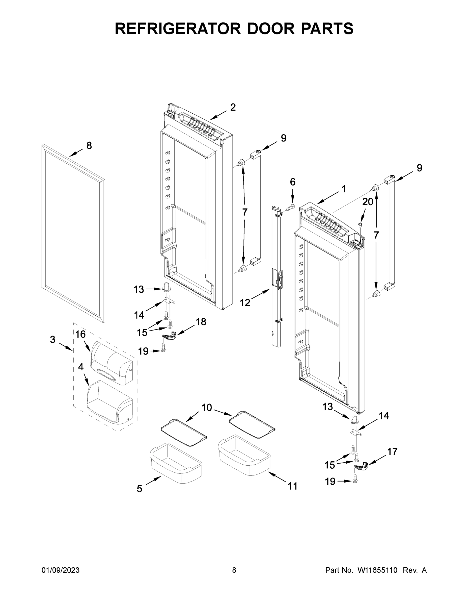 05 - REFRIGERATOR DOOR PARTS