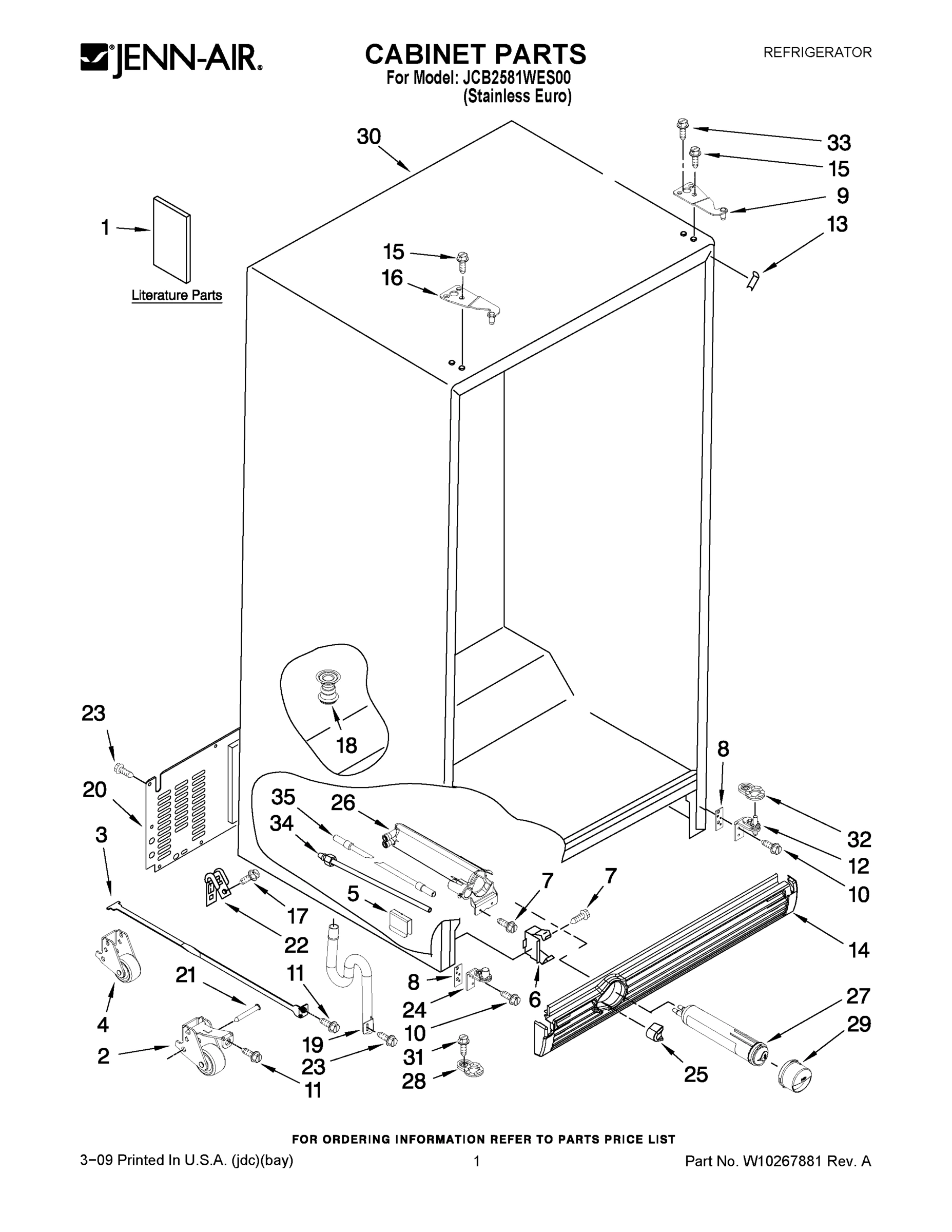 01 - CABINET PARTS