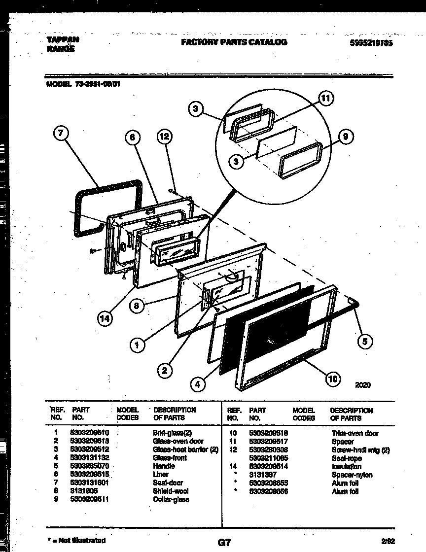 06 - LOWER OVEN DOOR PARTS