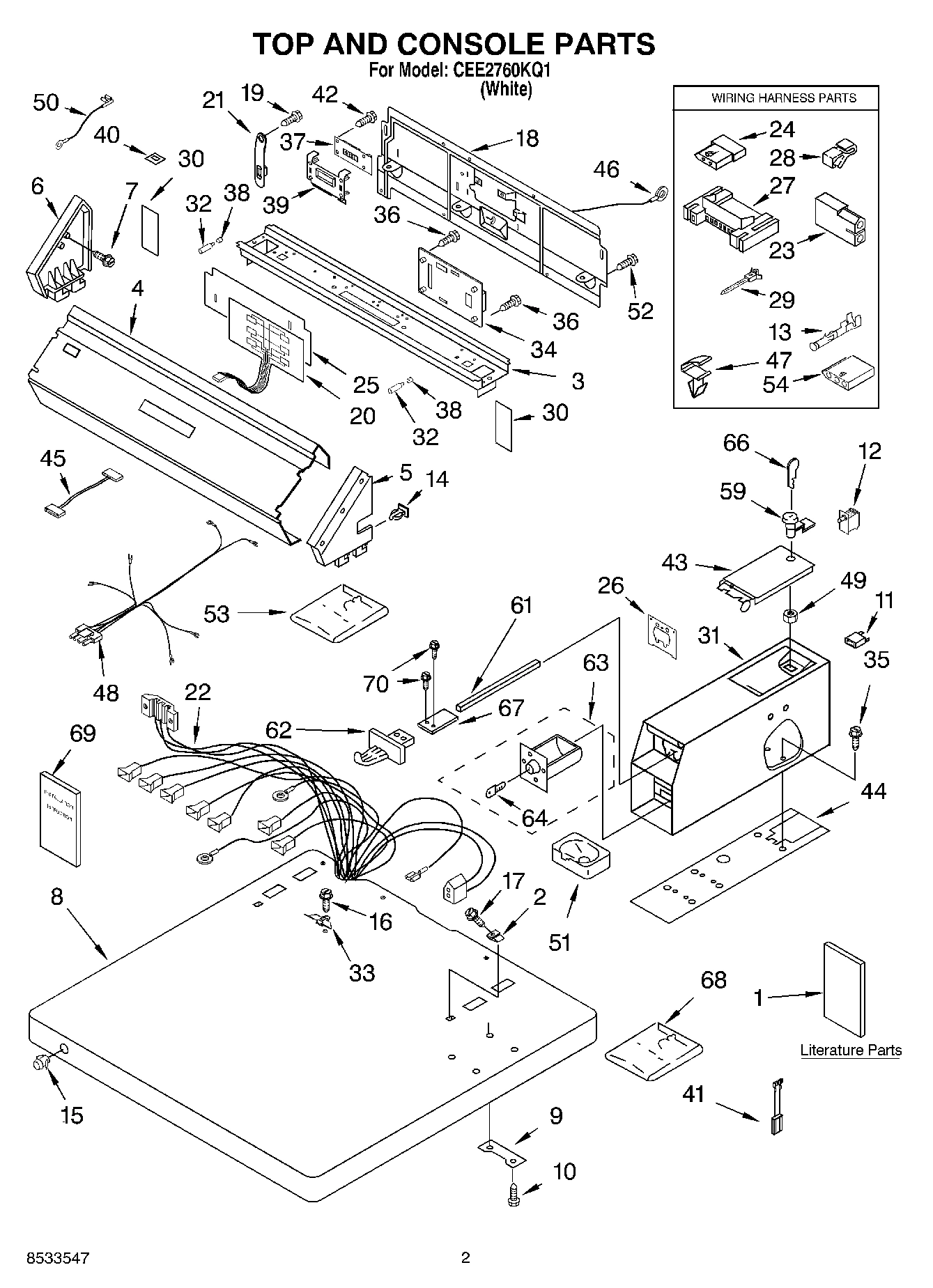 01 - TOP AND CONSOLE PARTS