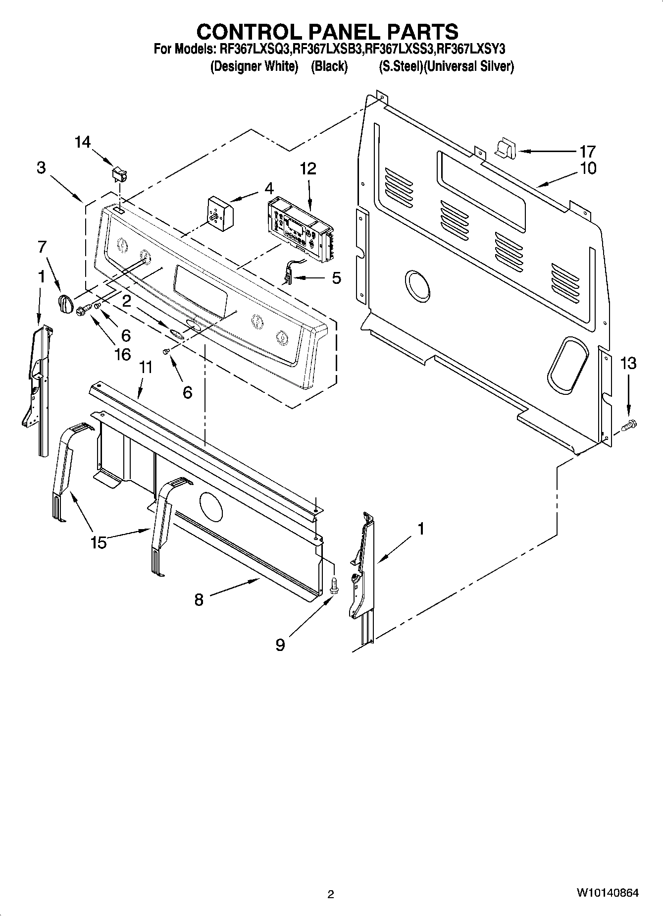 02 - CONTROL PANEL PARTS