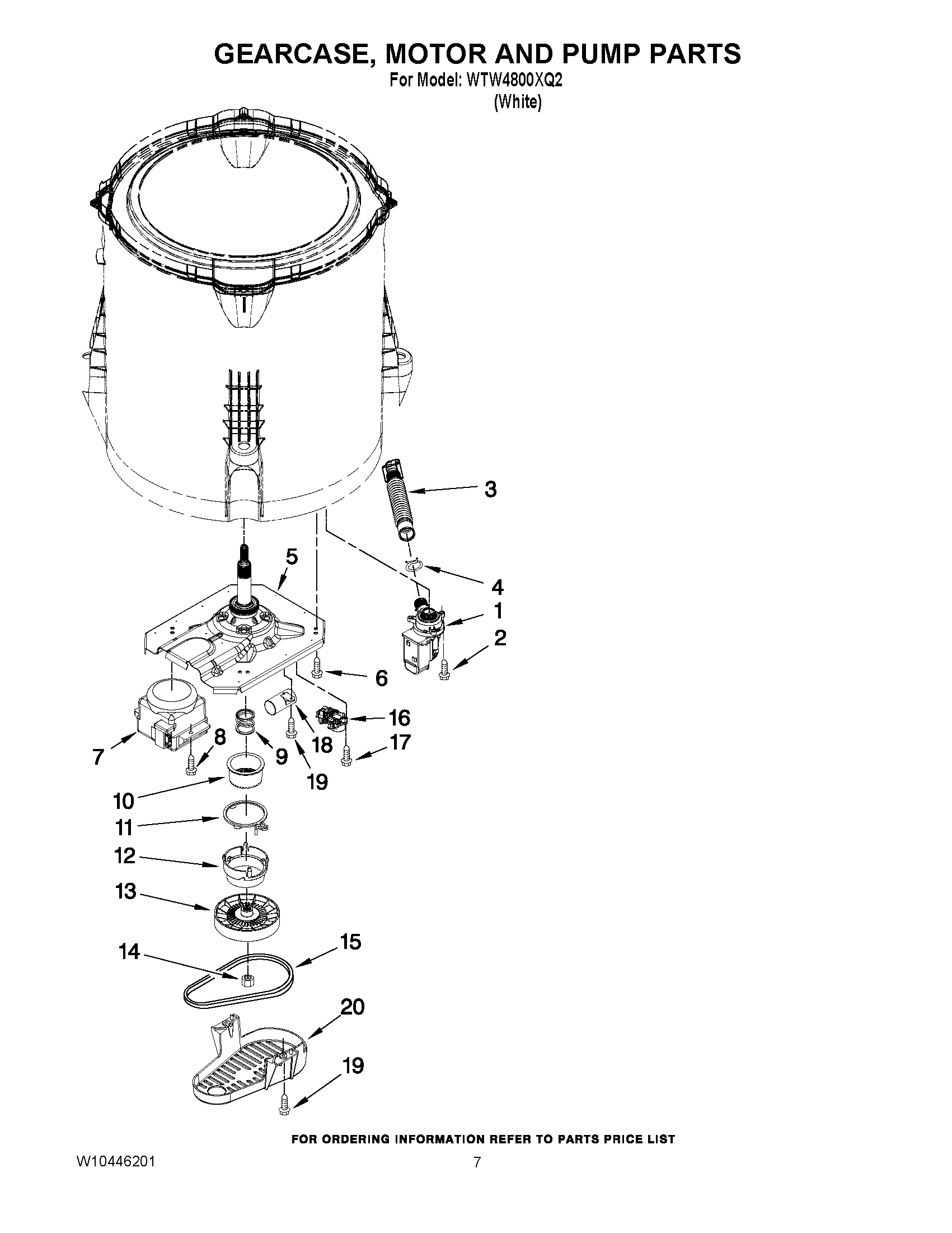 04 - GEARCASE, MOTOR AND PUMP PARTS