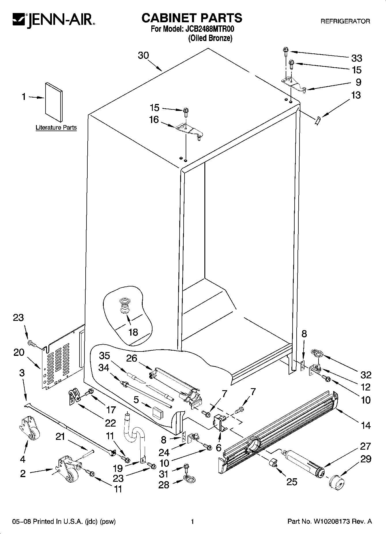 01 - CABINET PARTS