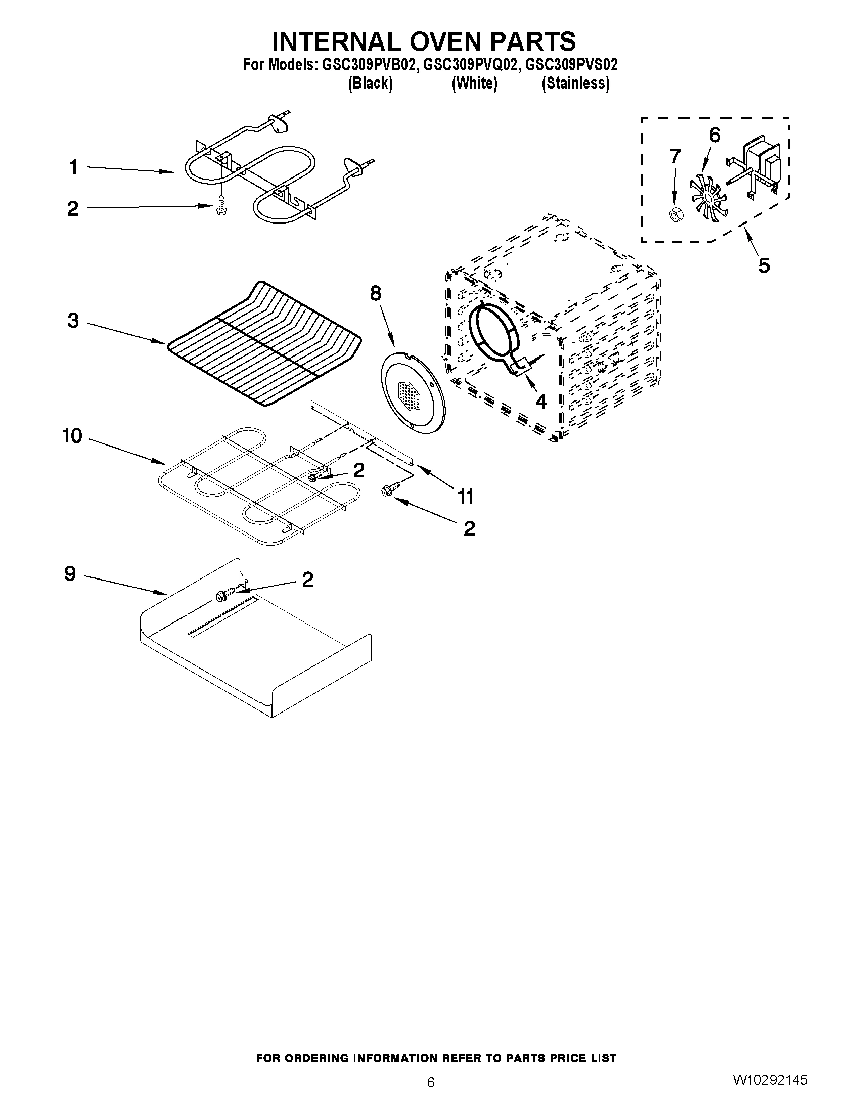 05 - INTERNAL OVEN PARTS