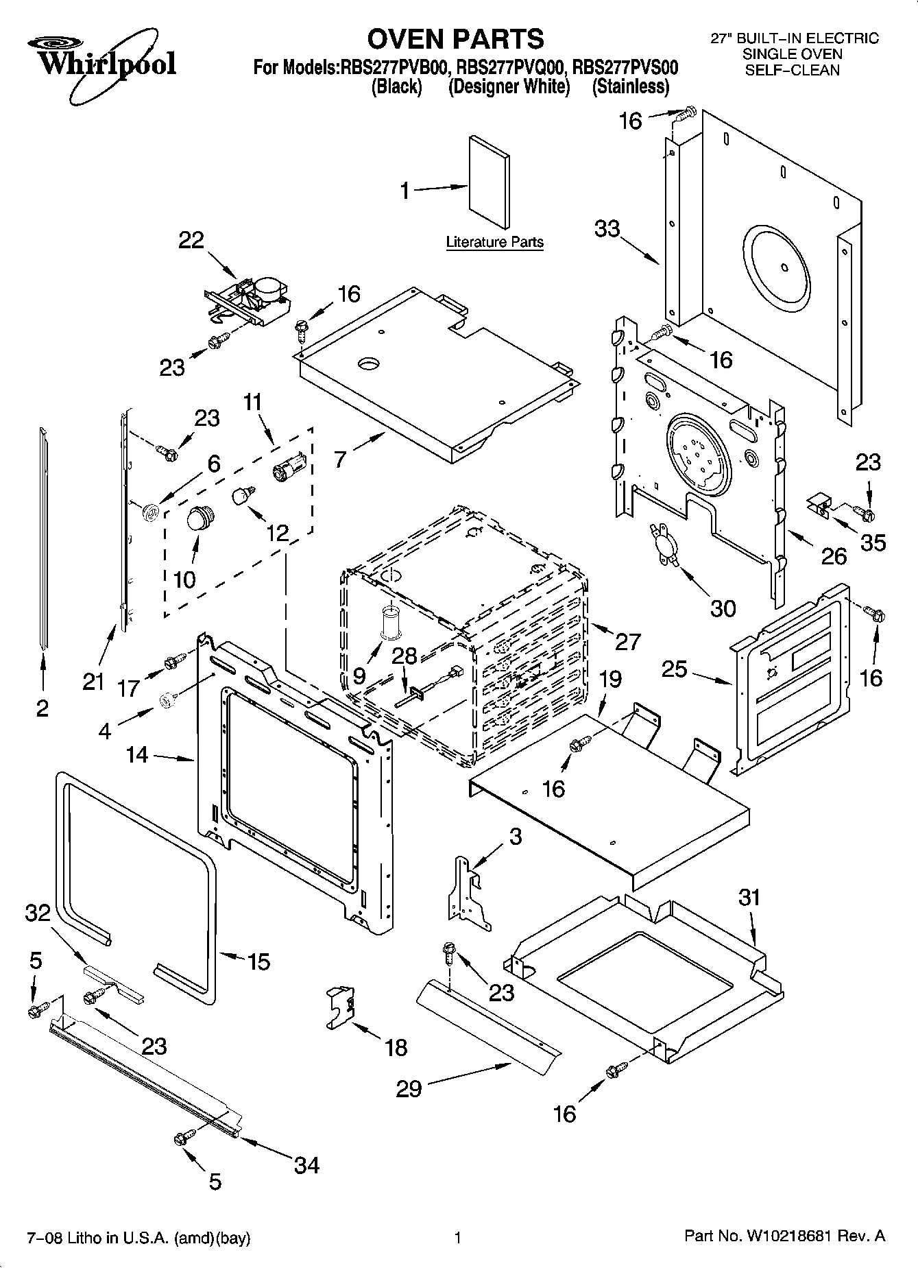 01 - OVEN PARTS