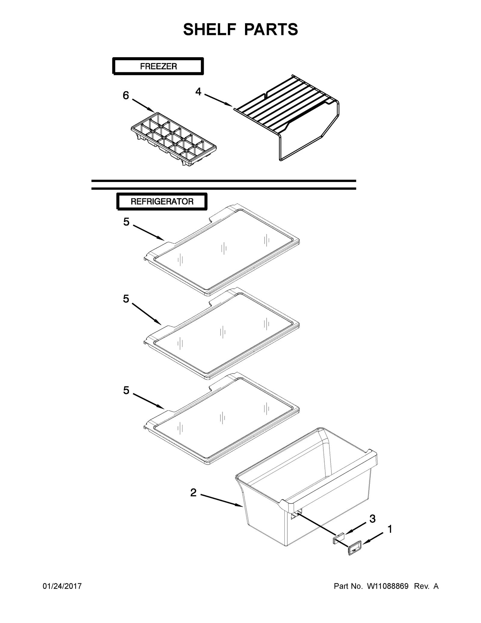 SHELF PARTS