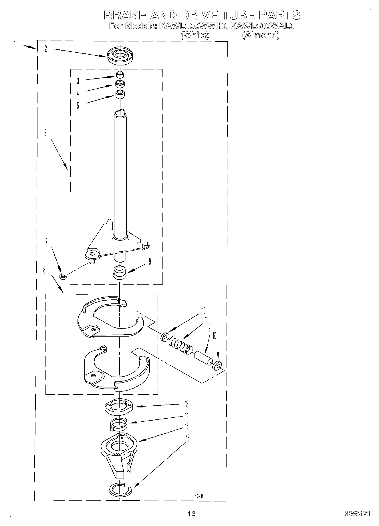 10 - BRAKE AND DRIVE TUBE