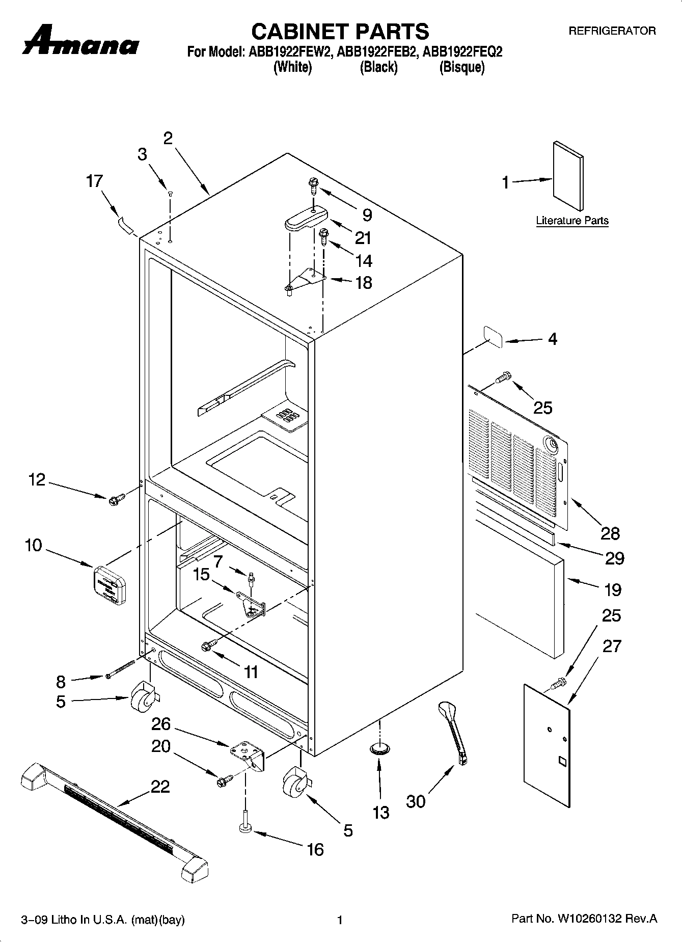 01 - CABINET PARTS
